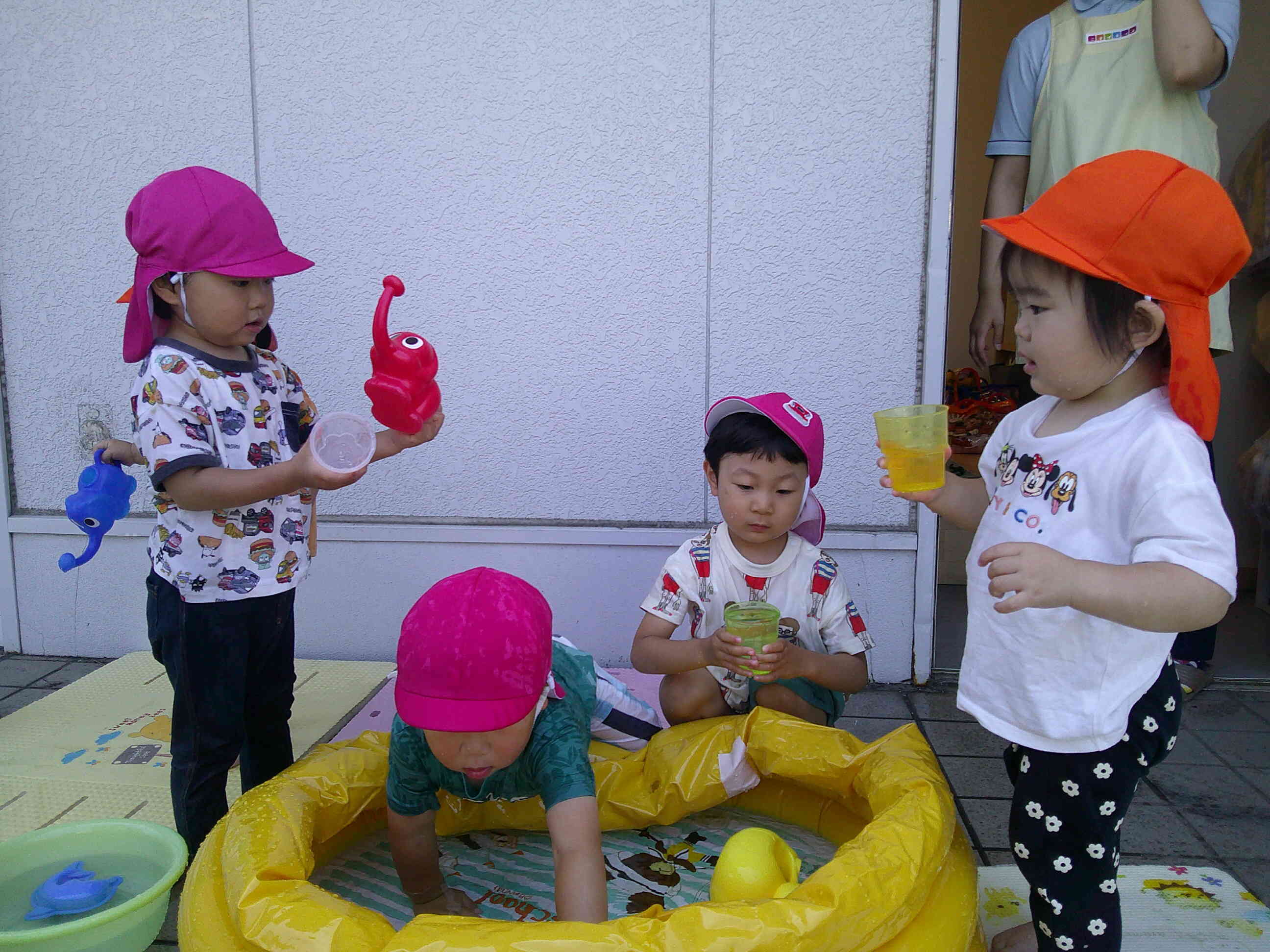 水遊び楽しいね！