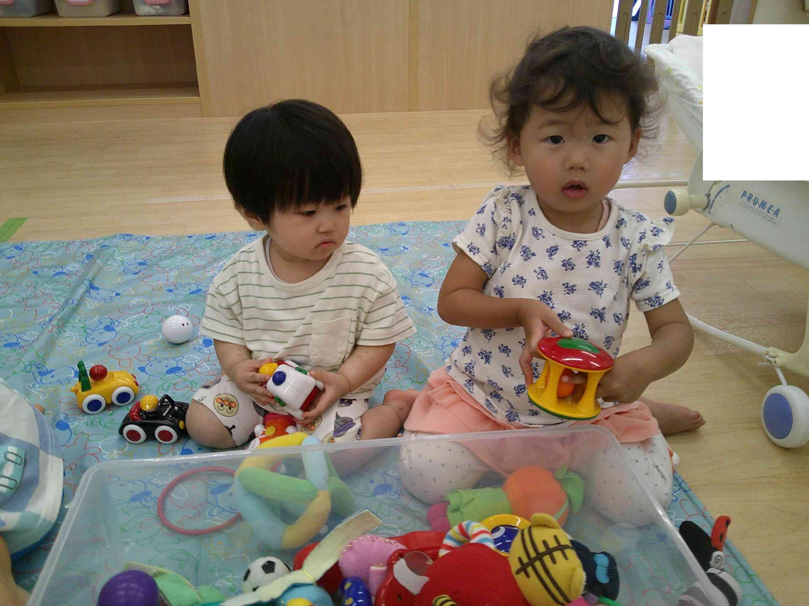 室内で遊んだよ！
