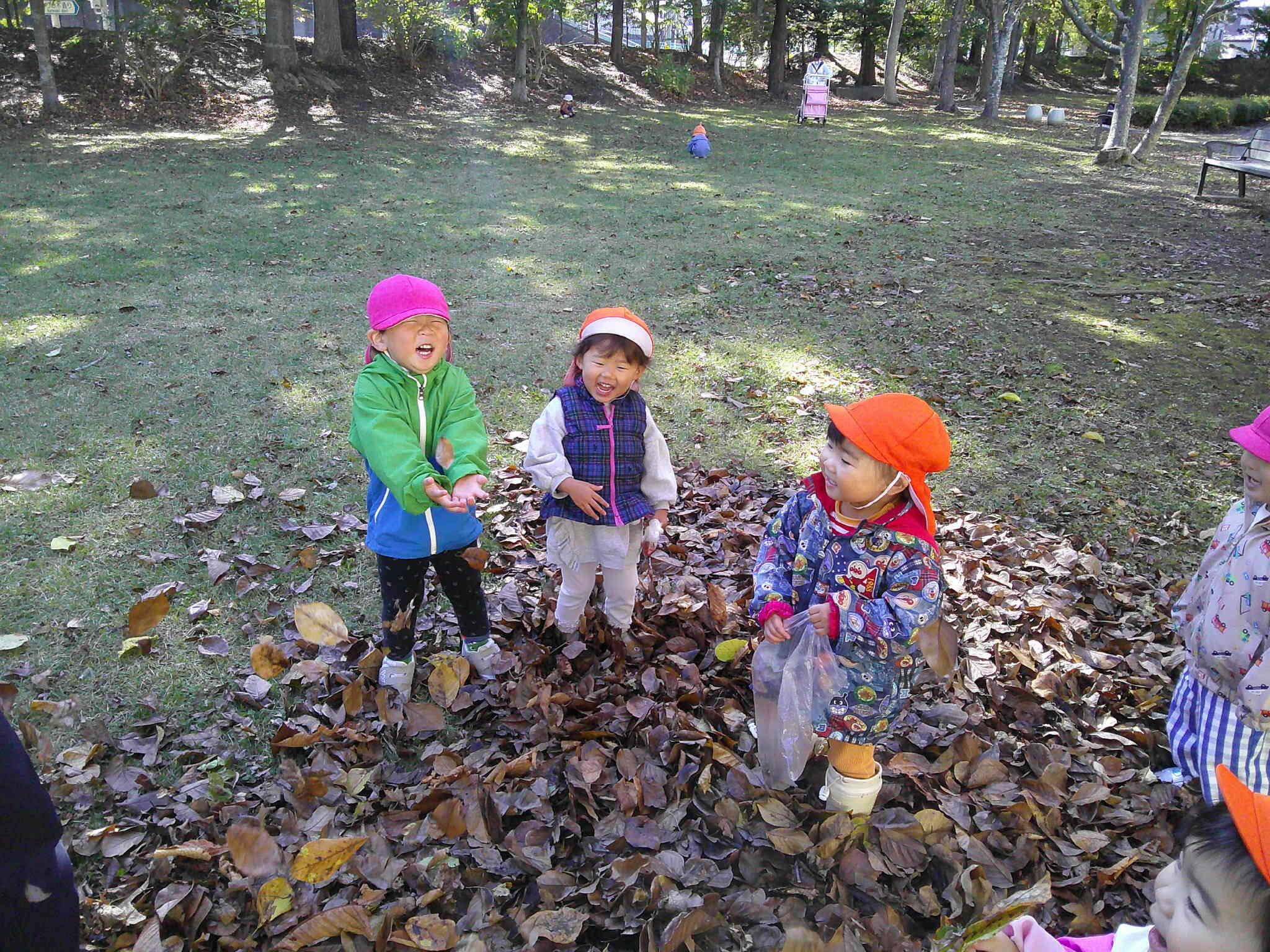 公園に遊びに行ったよ！