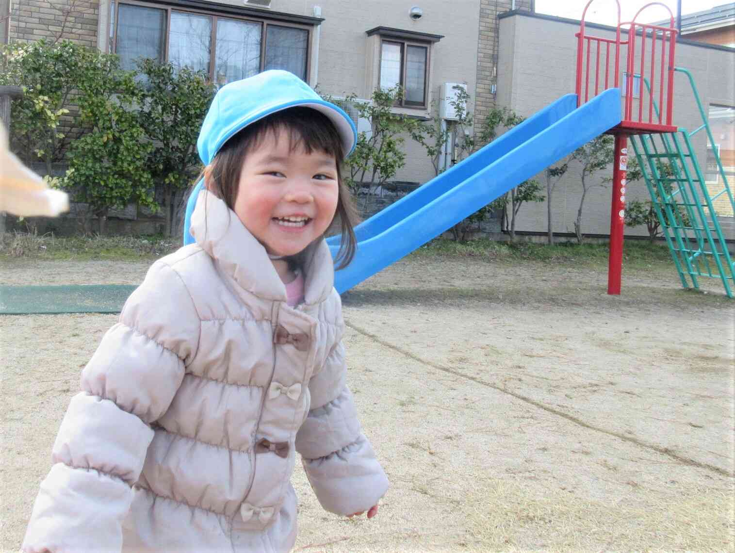 かけっこするとあったかいよ