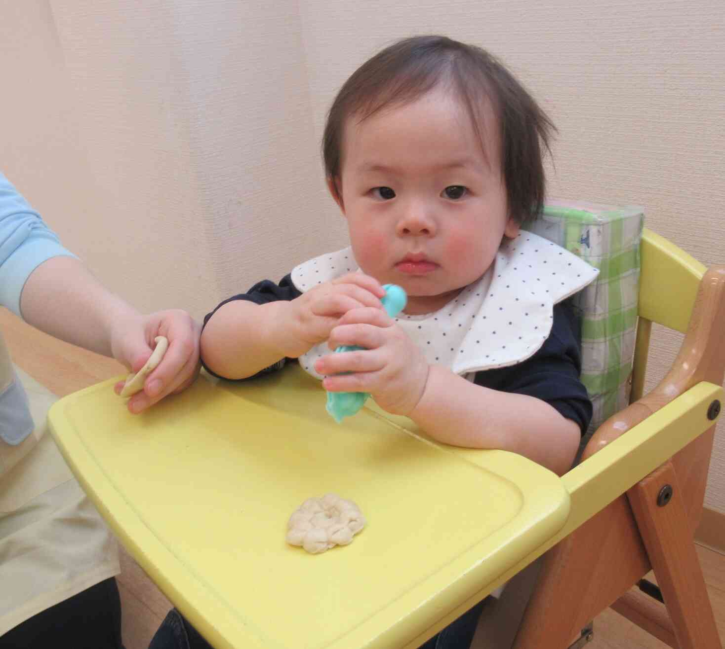 小麦粉粘土に触ったよ！