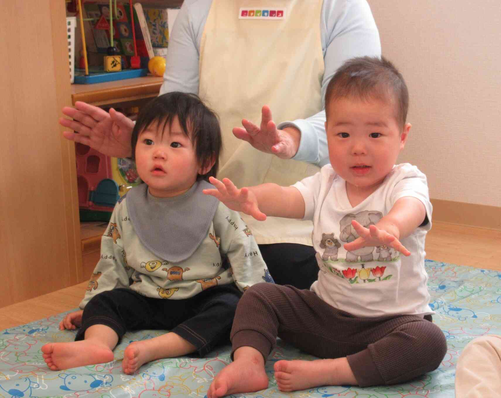 あひる組とひよこ組の様子