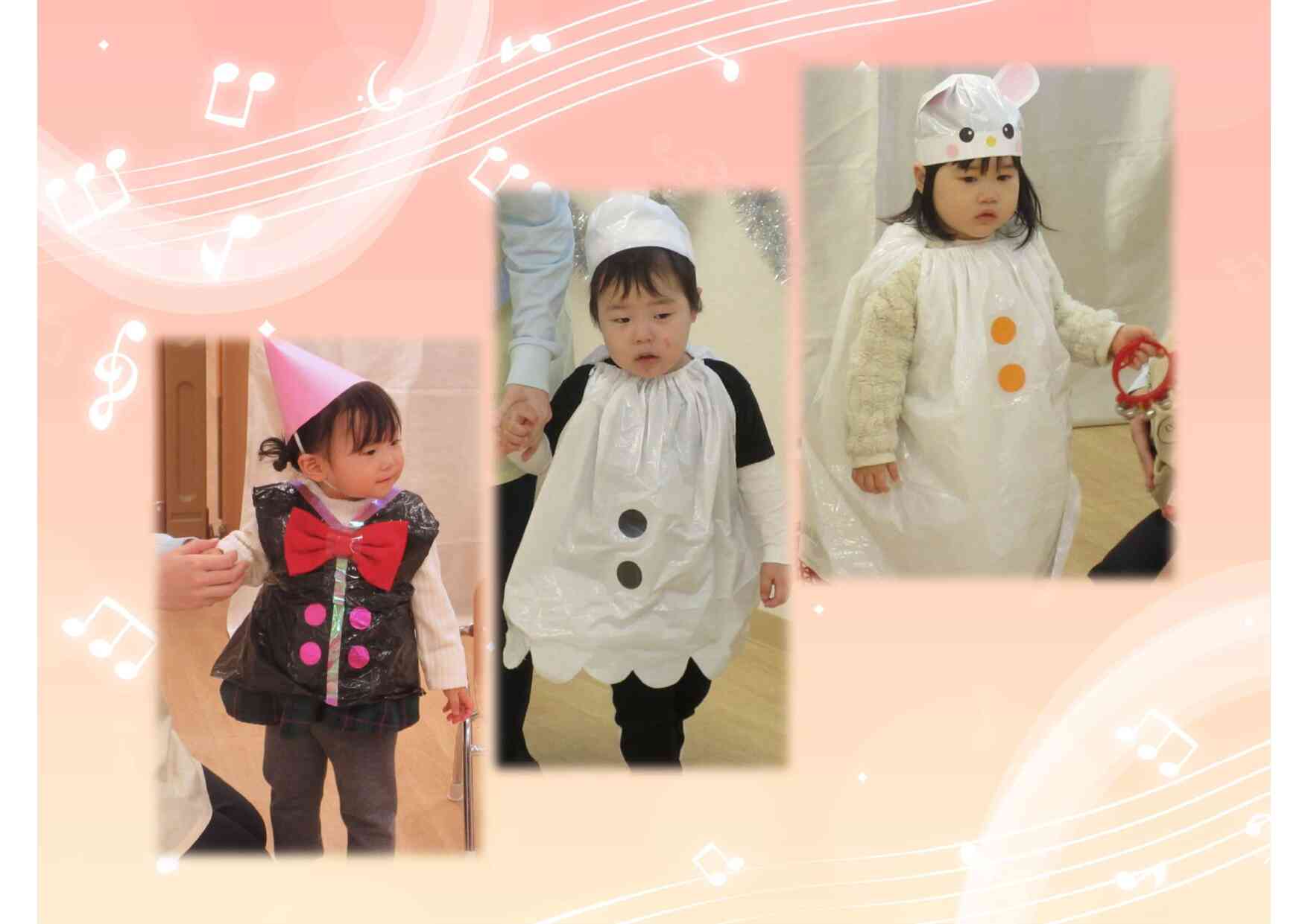 かわいい衣装で上手に演奏できました♪