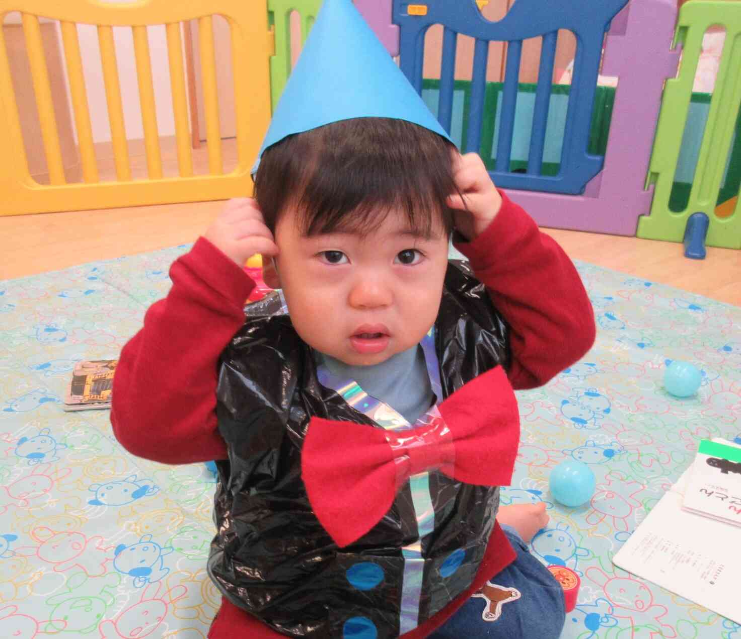 とんがり帽子がかわいいぞ