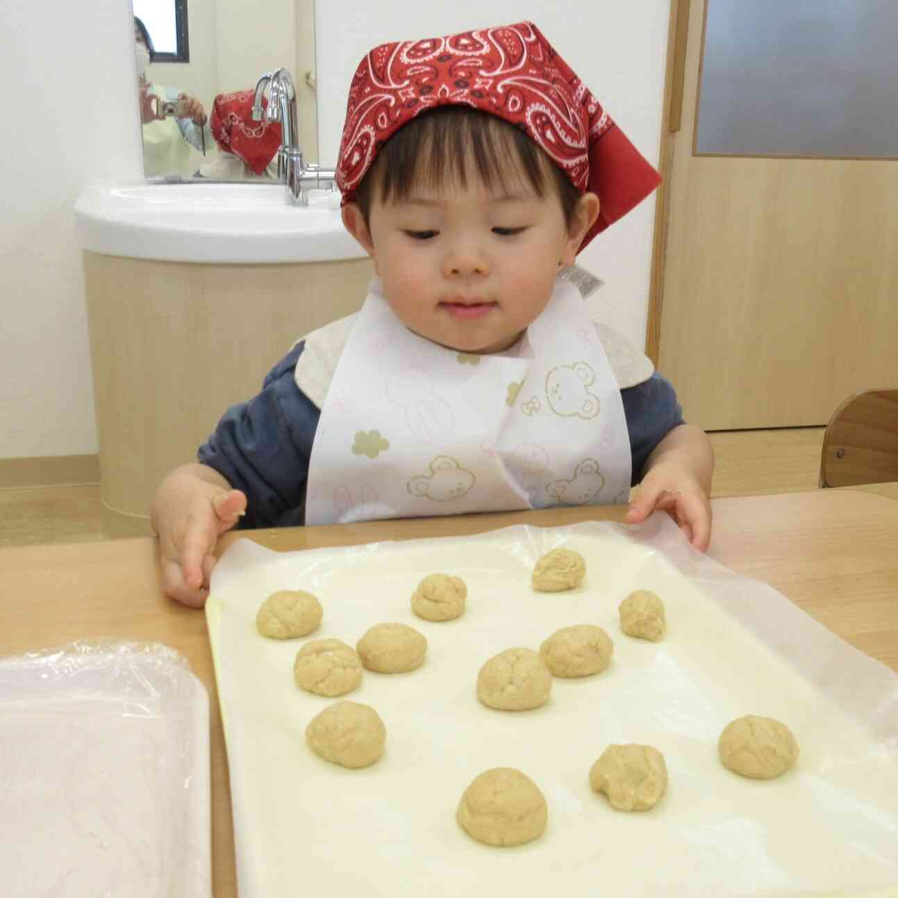 お揃いのエプロン姿も決まっています