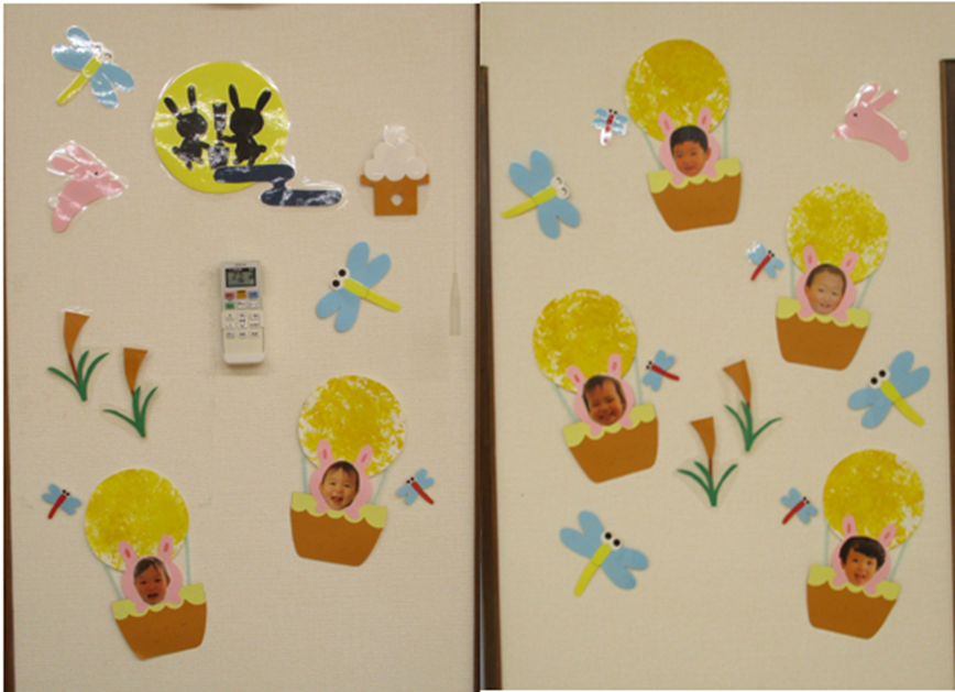 壁面・製作代行 9月壁面製作（あひる組）｜ニチイキッズはなみずき保育園｜ニチイキッズ