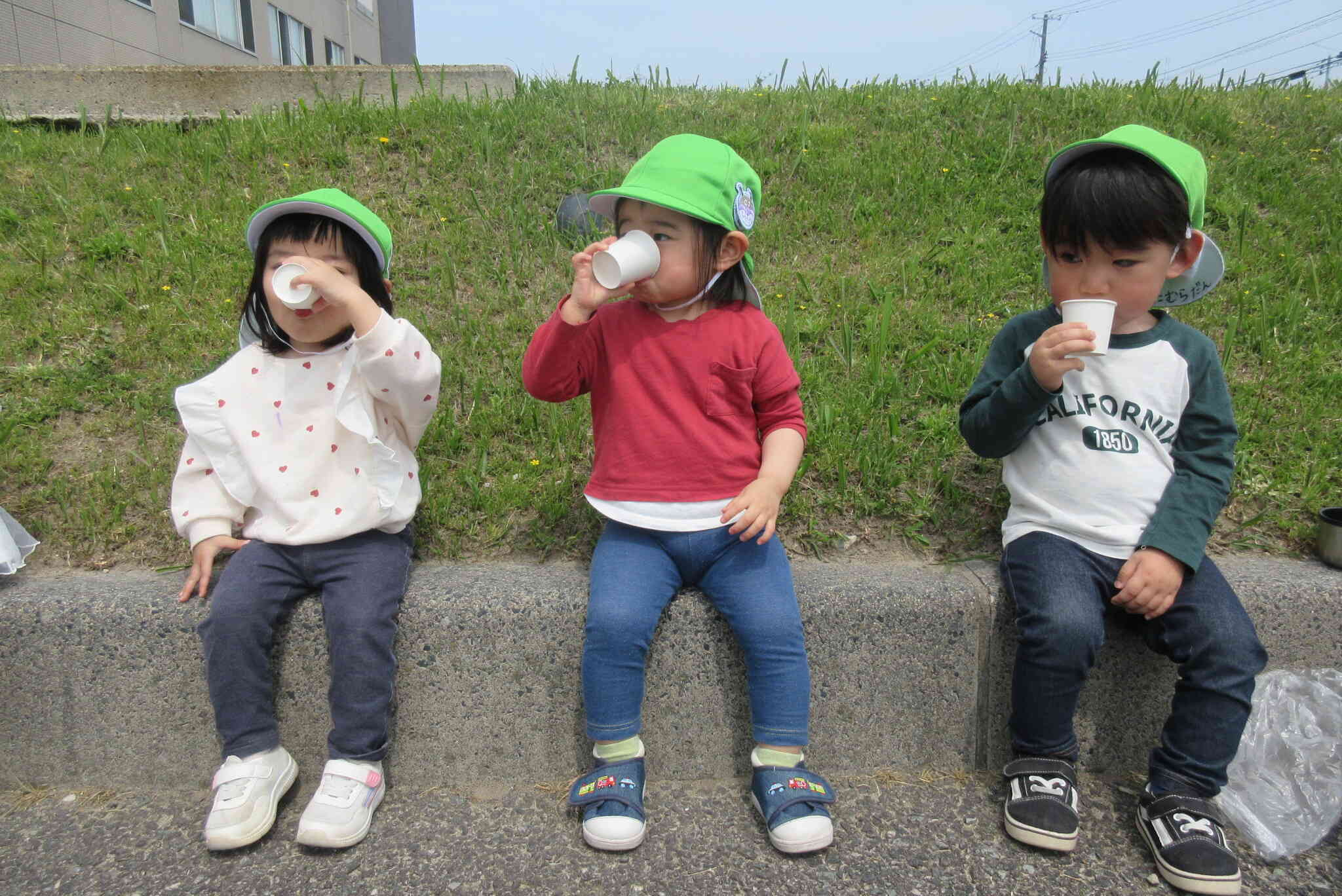 水分補給もしっかりと☆
