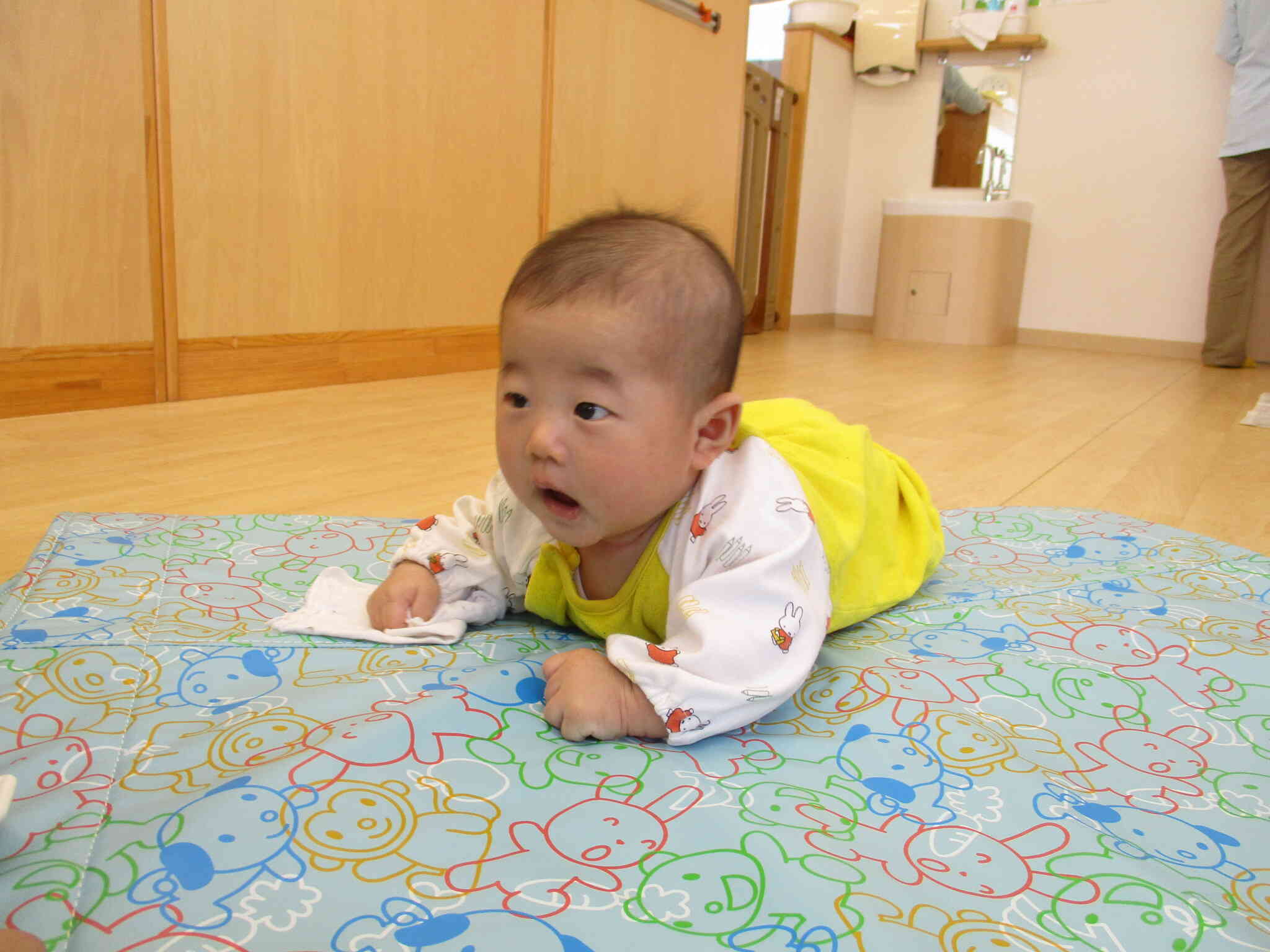 顔あげられるんだよ～☆　ばぁー！！