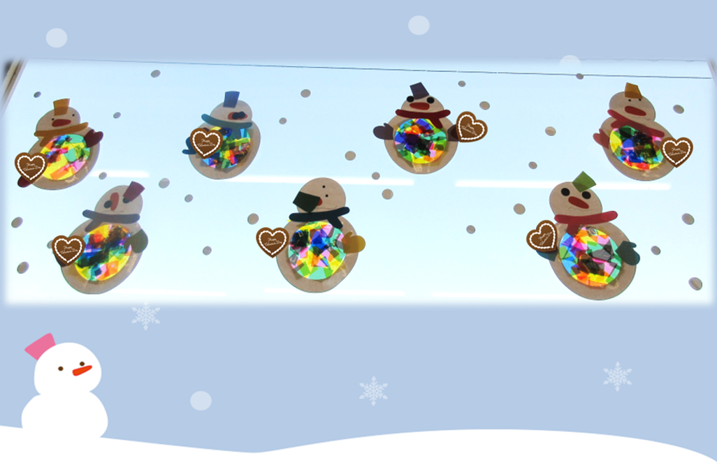 キラキラ雪だるま✨