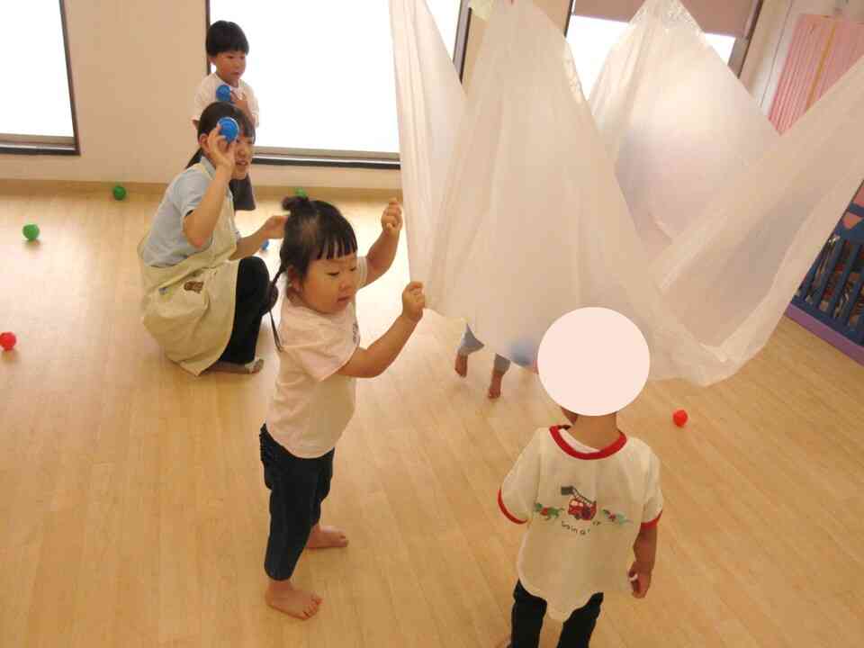 ハンモックで遊んだよ！