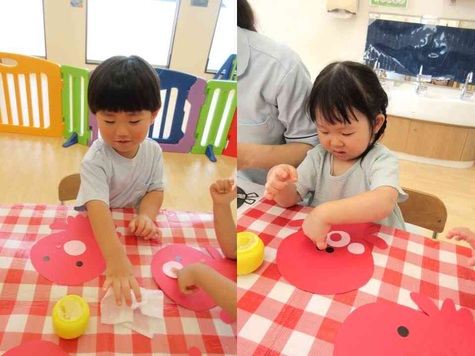 うさぎ組　製作の様子