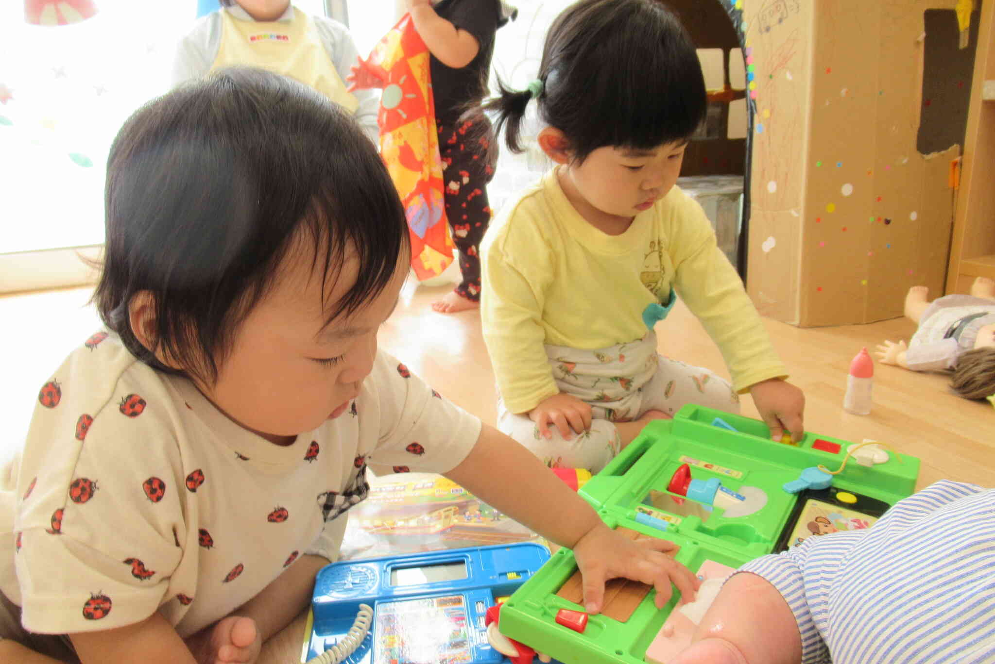 仲良く一緒に遊んだよ！