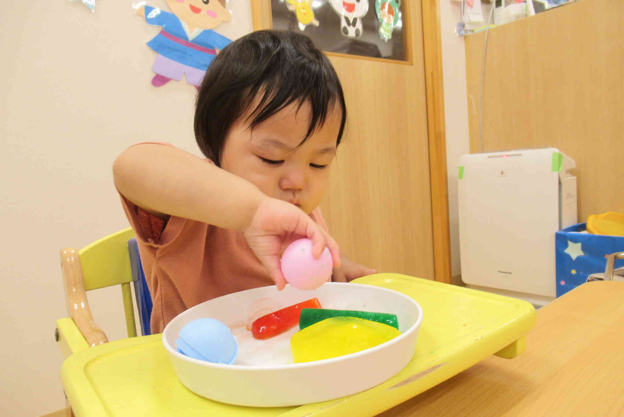 お水もかけちゃおう！