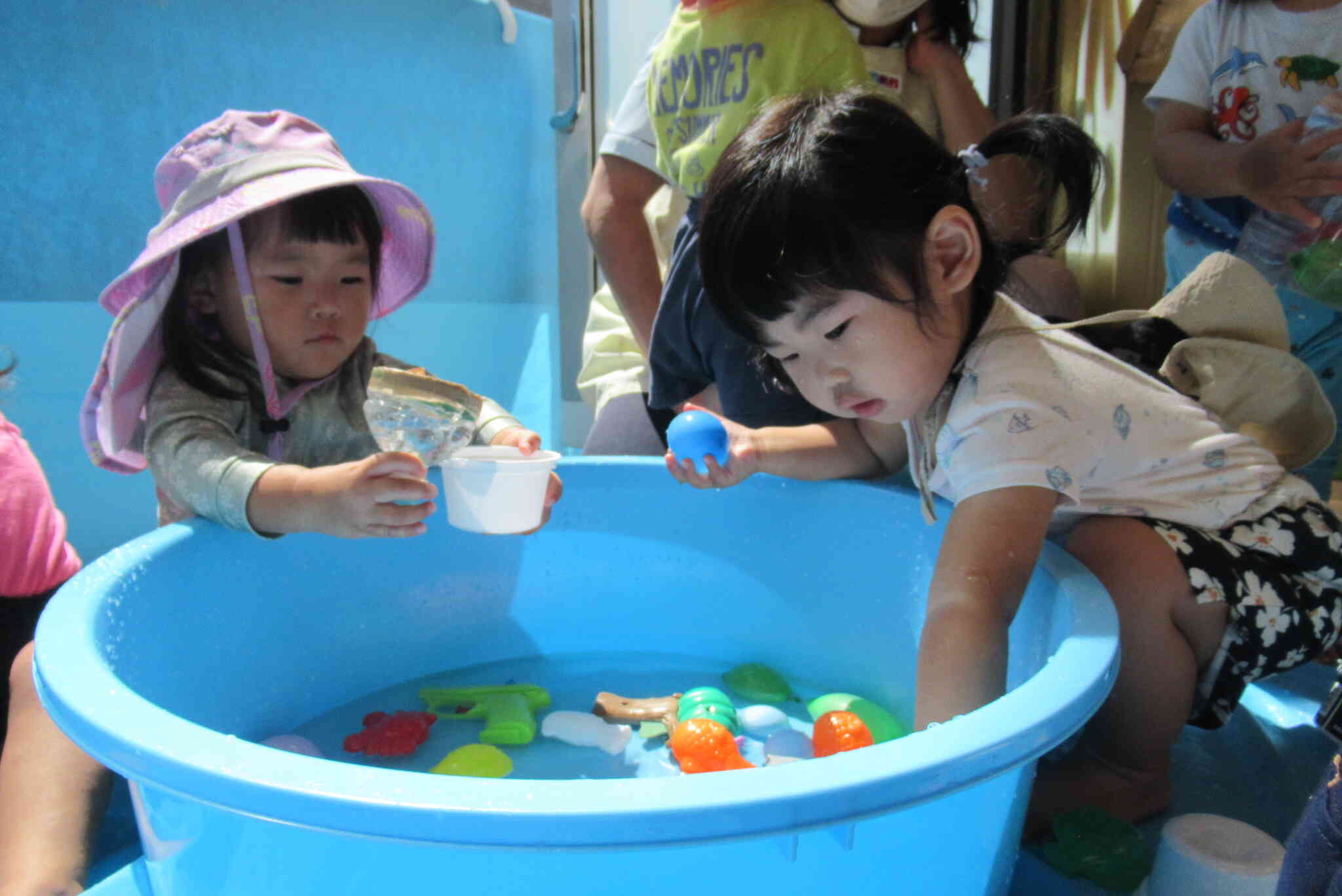 水遊び!