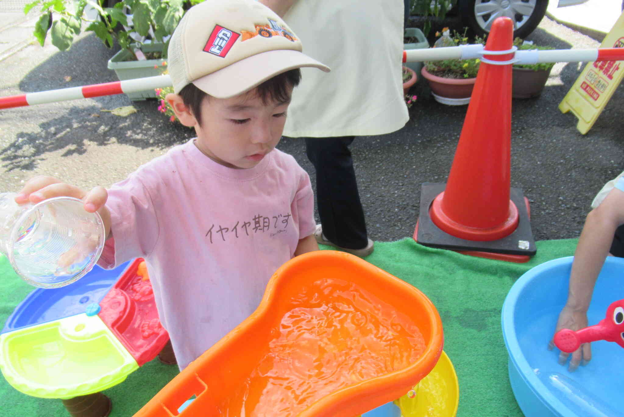最後の水遊び！