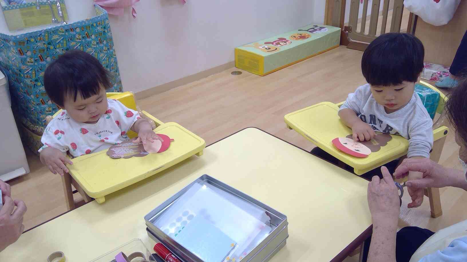 ペタペタしたよ。