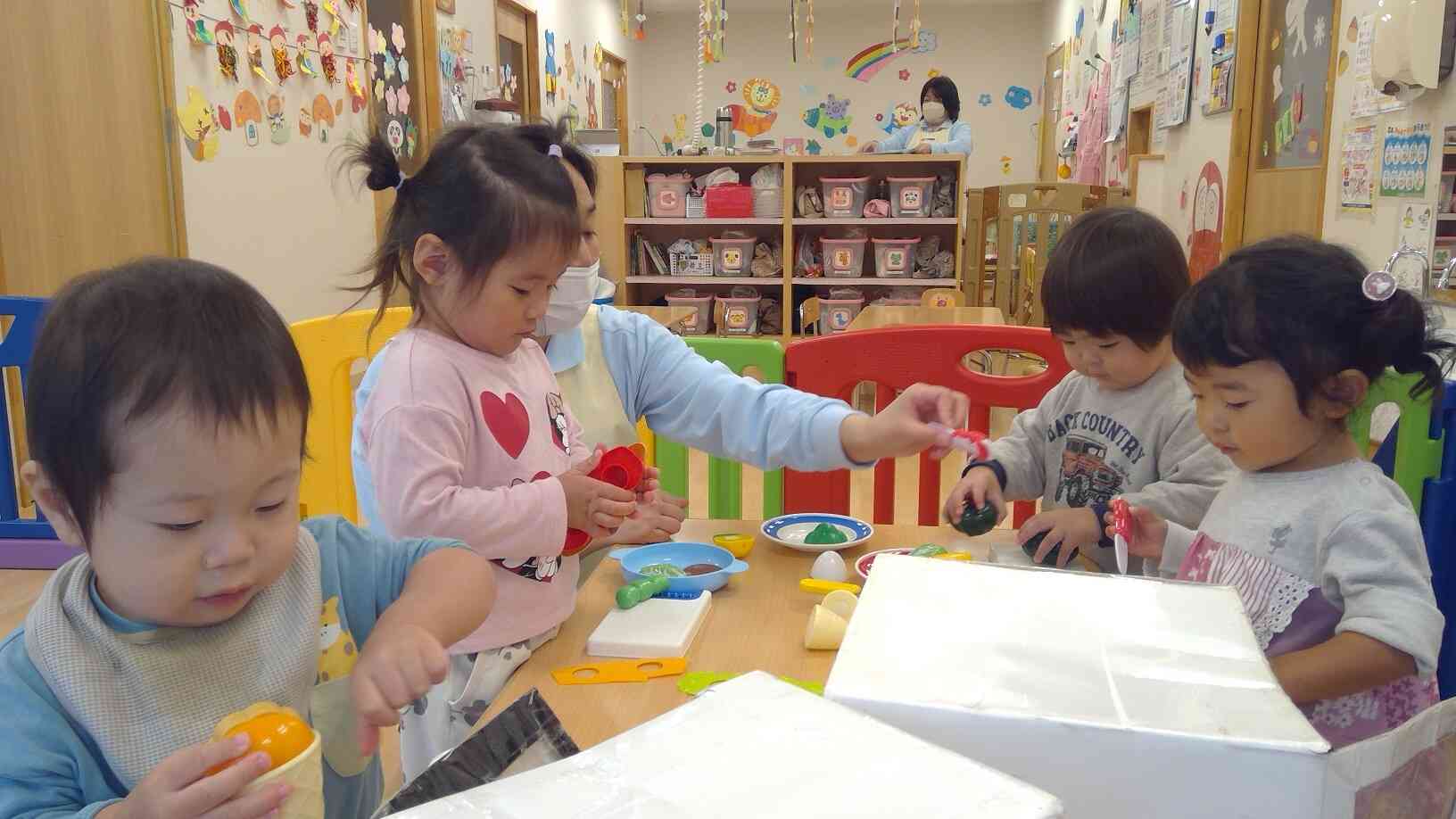 ごちそう作るよー！