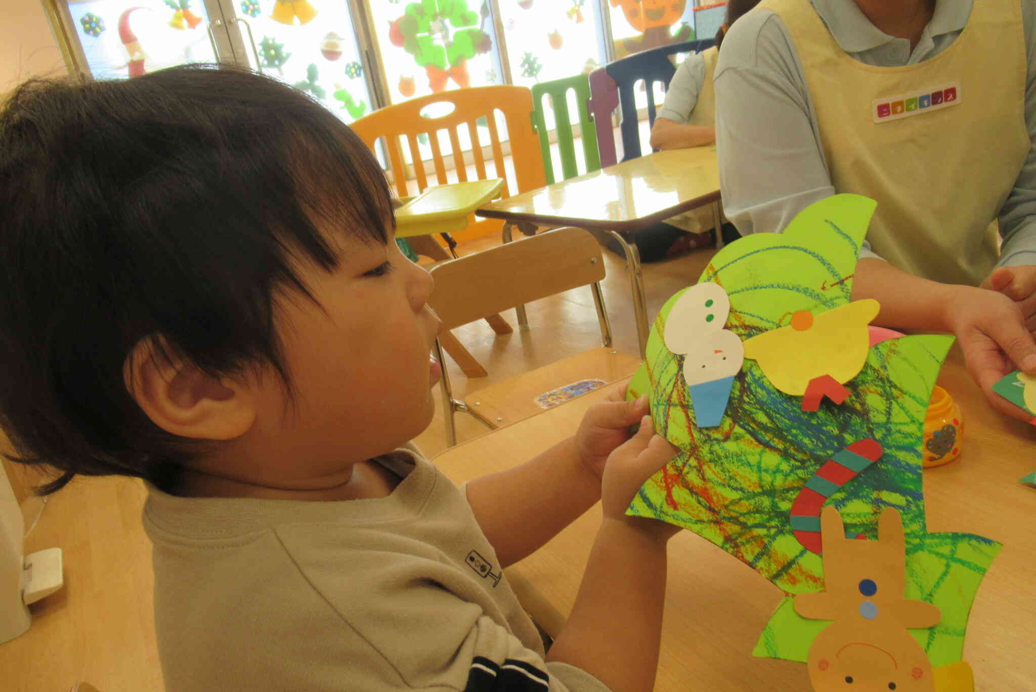 シールも貼ったよ！