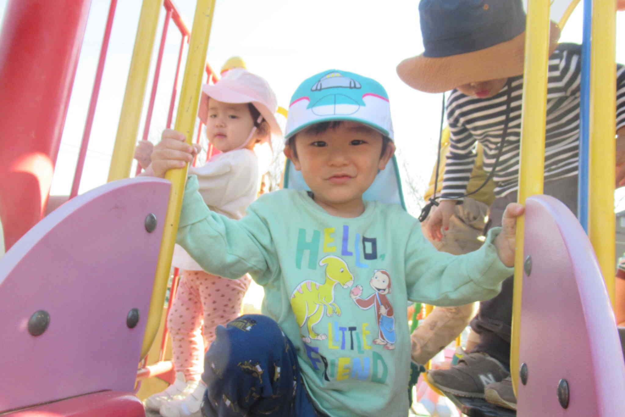 滑り台大好き！