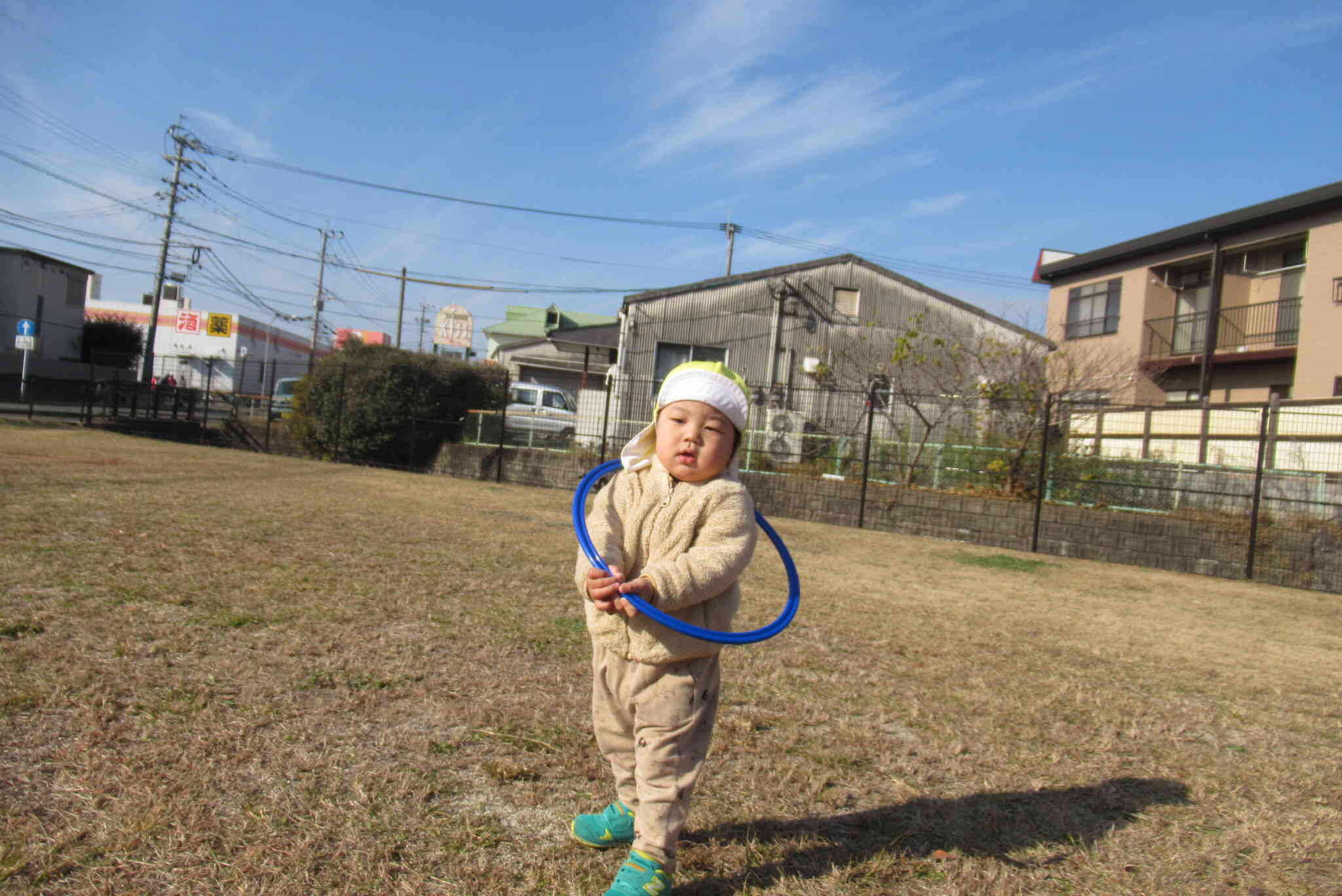 電車ごっこ楽しいな。