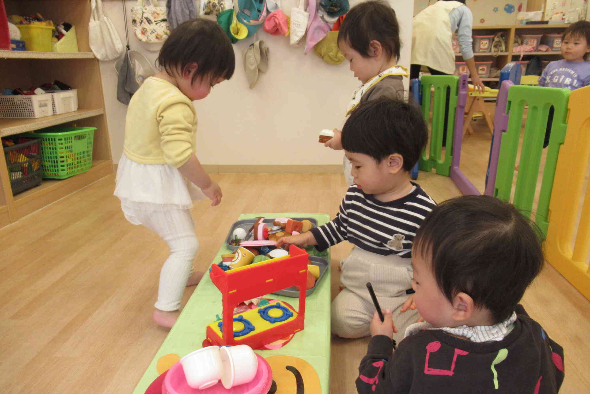 大人気のおままごとコーナー！