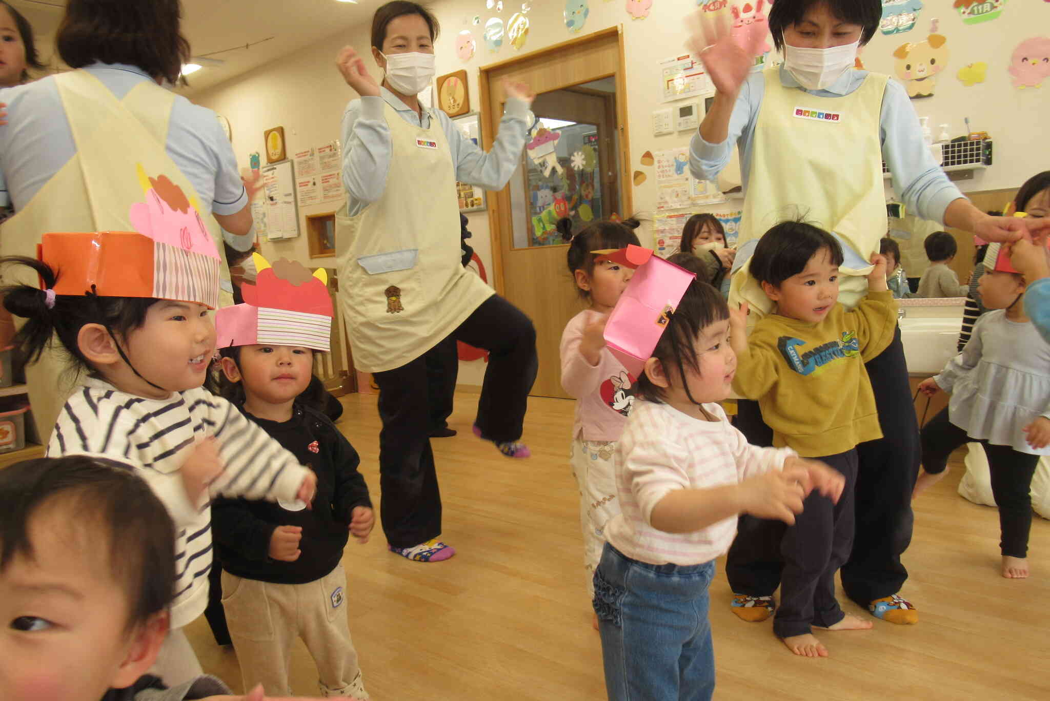 みんなで一緒にダンス！