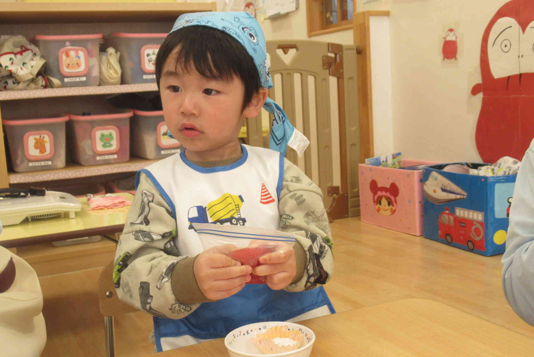 苺を潰してみよう！