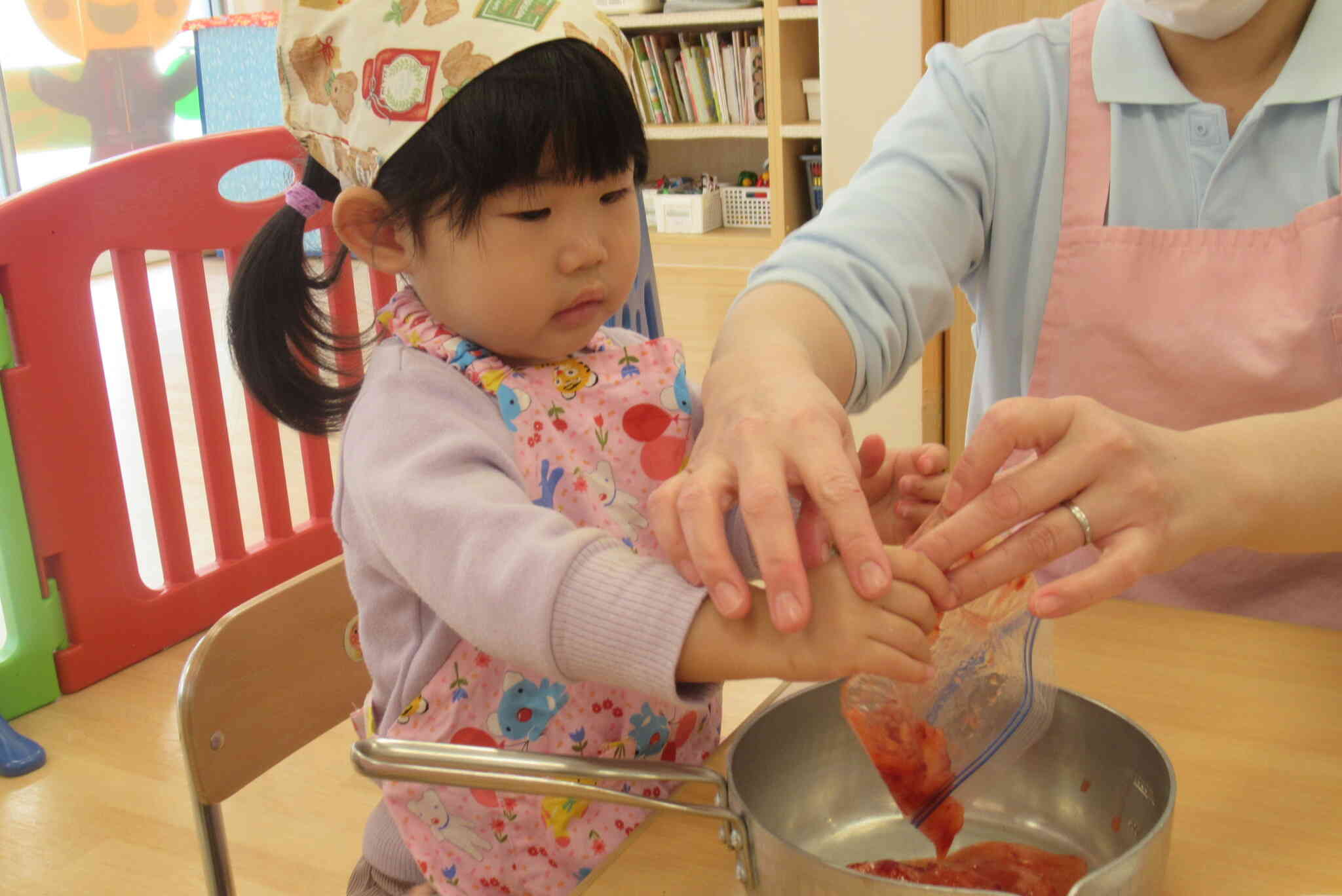 お鍋で煮たよ！