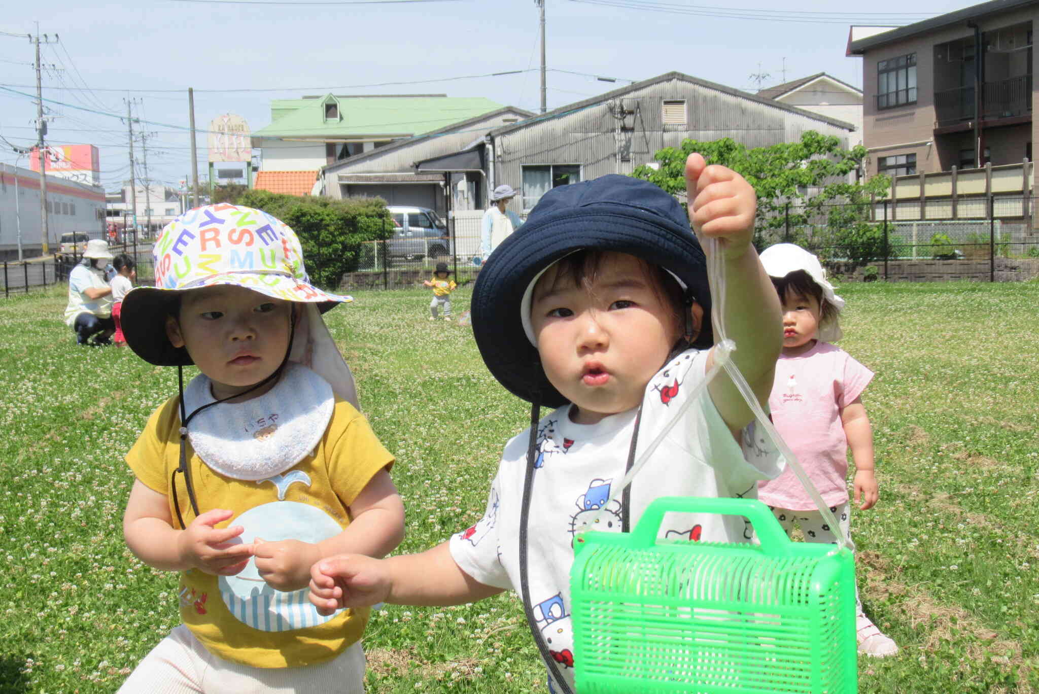 虫かごも持って行ったよ！