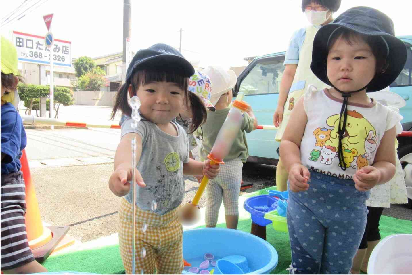 噴水みたい！
