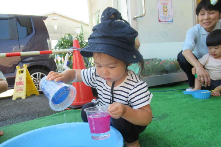 水遊び日和！