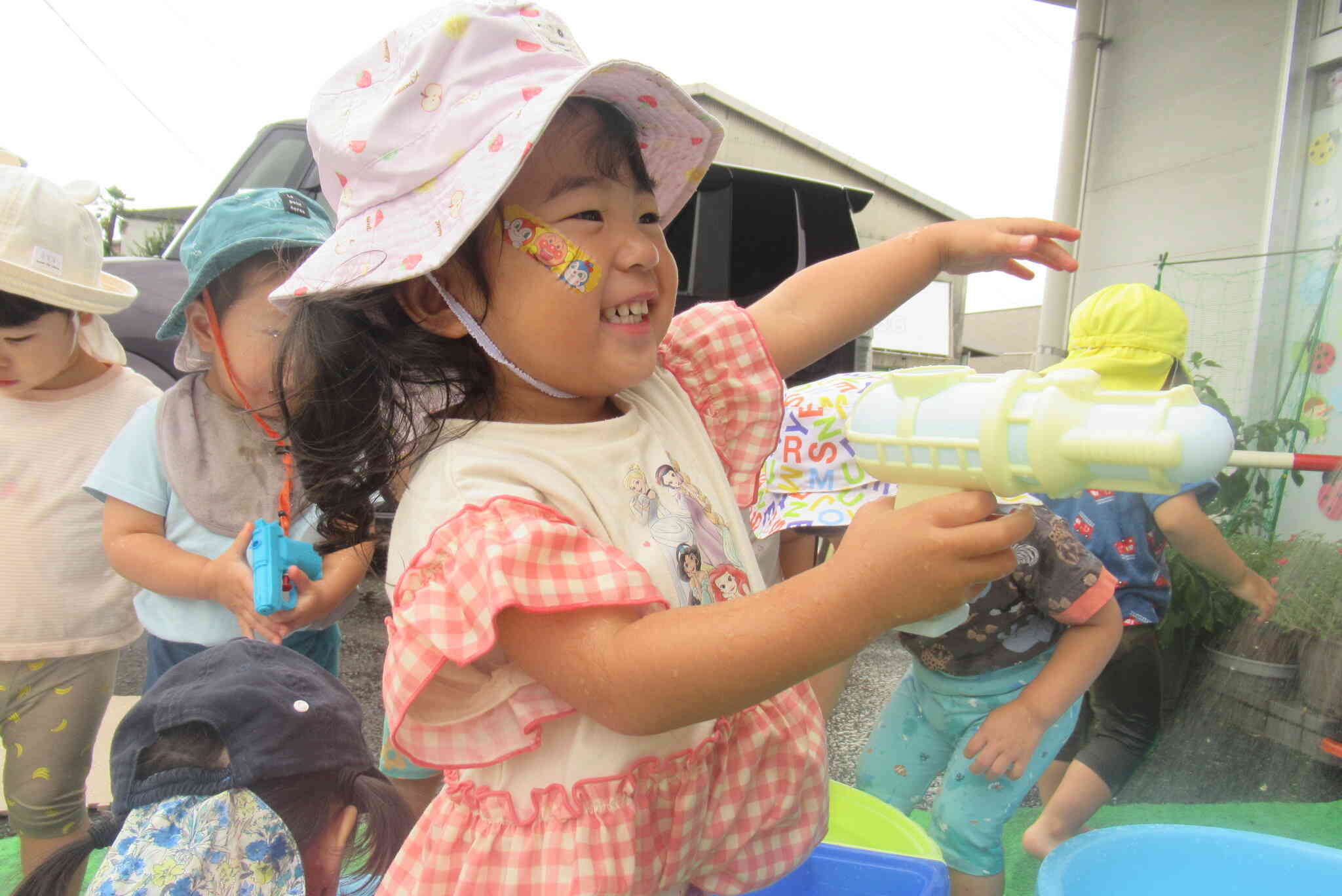水遊び！