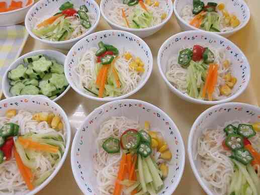 7月7日おやつ七夕そうめん