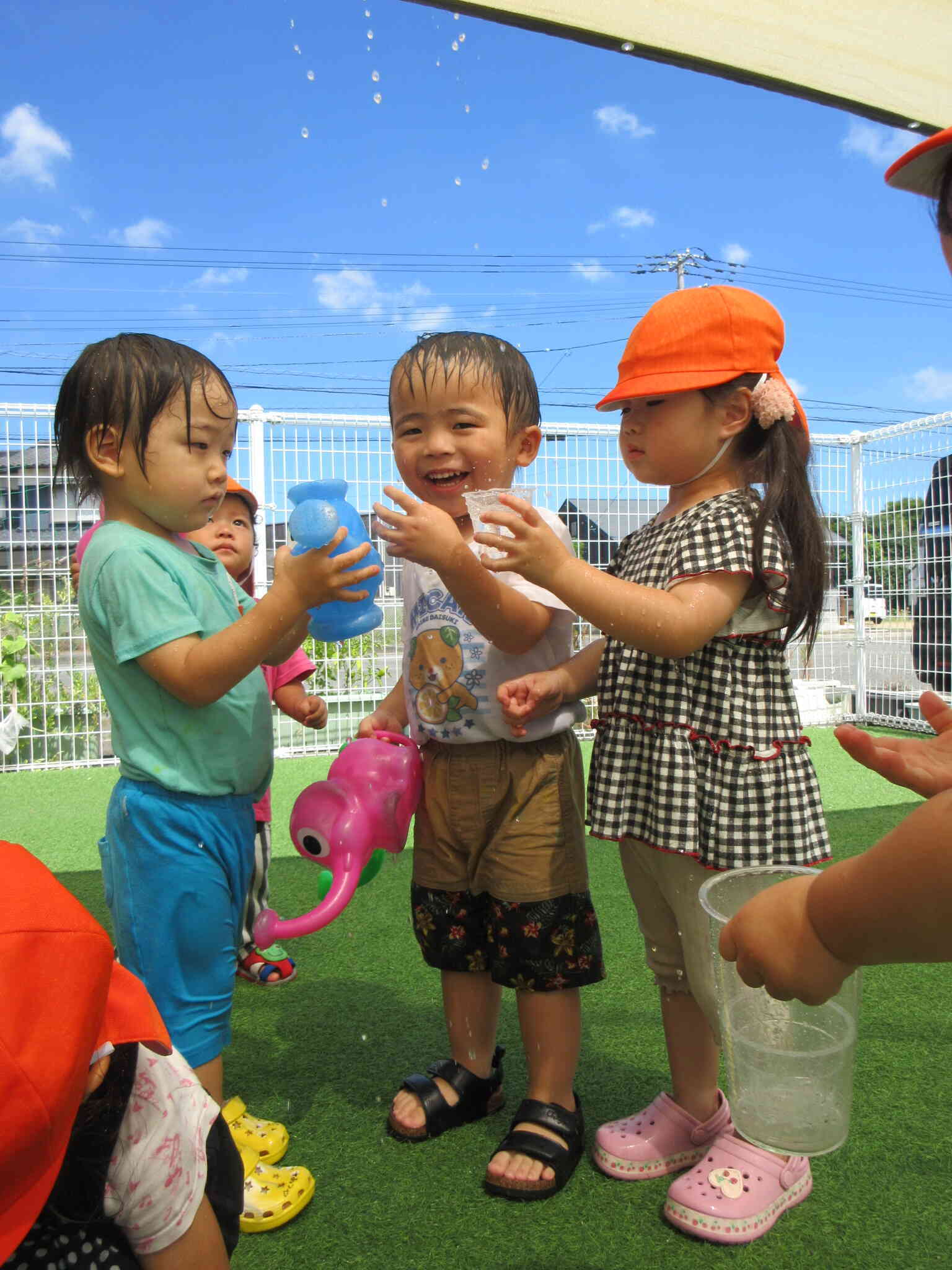 水遊びもとっても楽しい！！