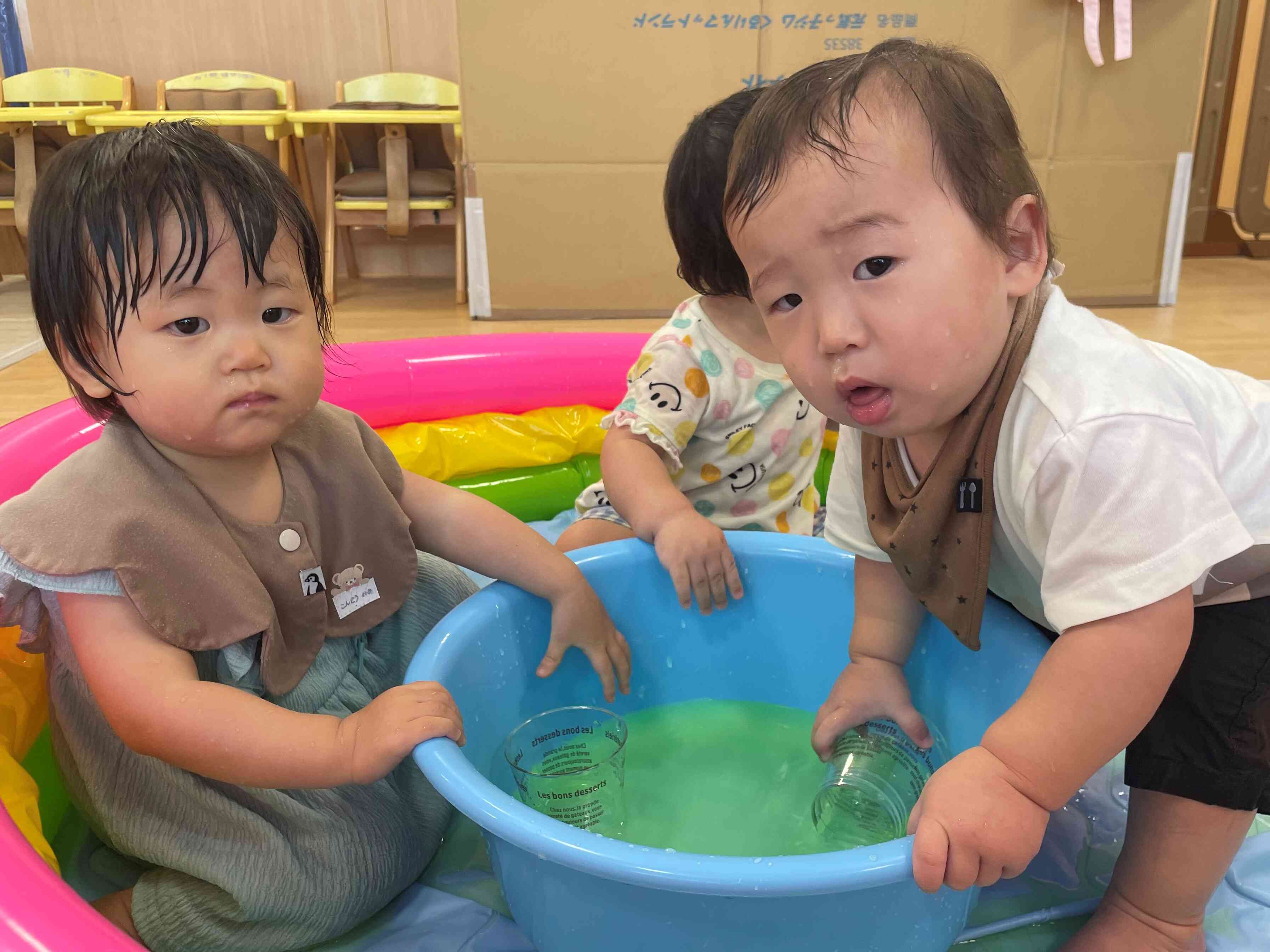時間いっぱい色水遊びを楽しんだよ☆
