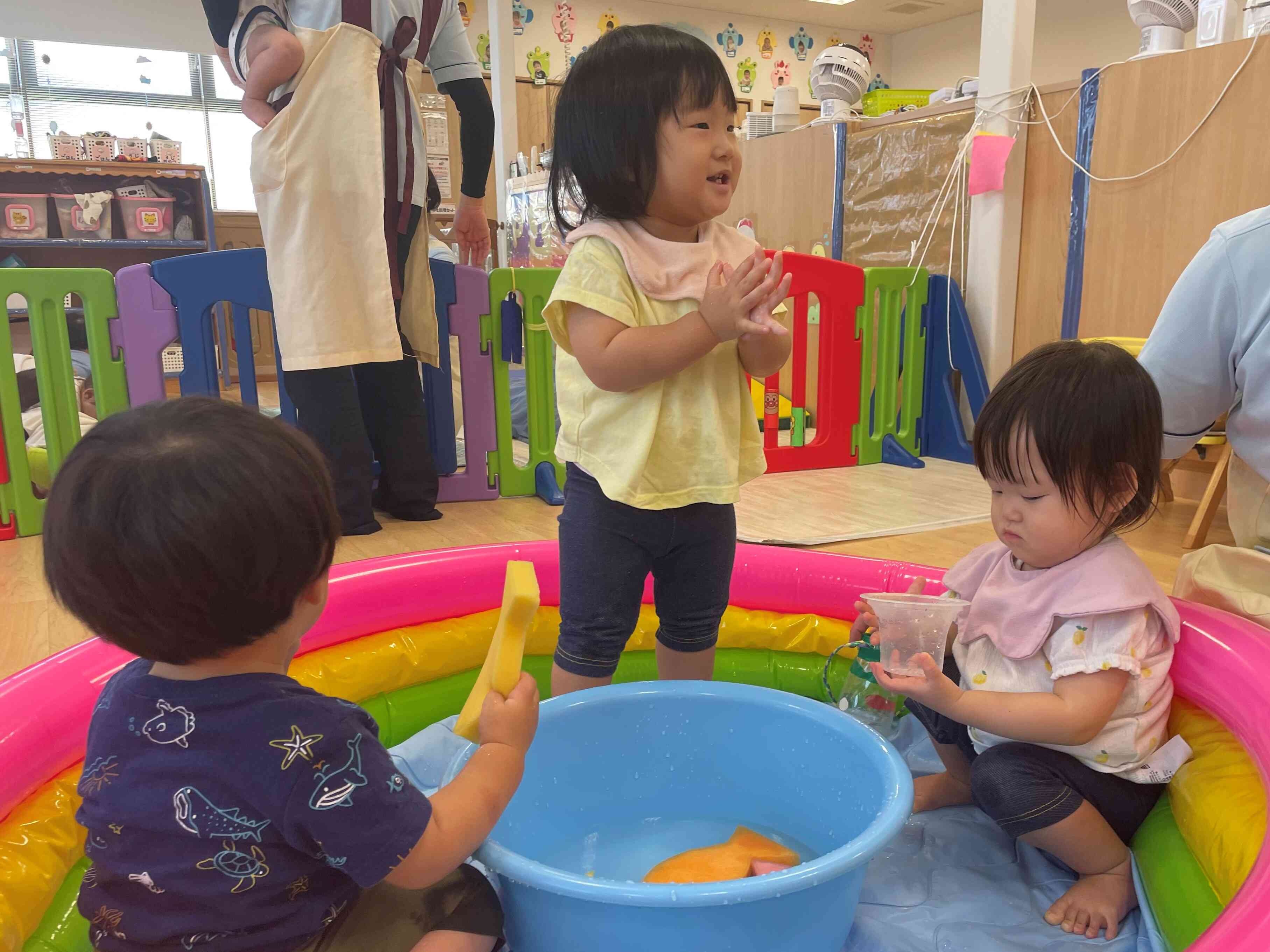 久しぶりの水遊び!
