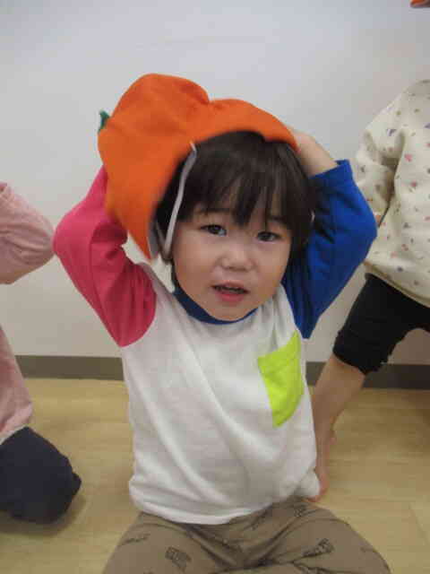 帽子もかぶれるよ☆