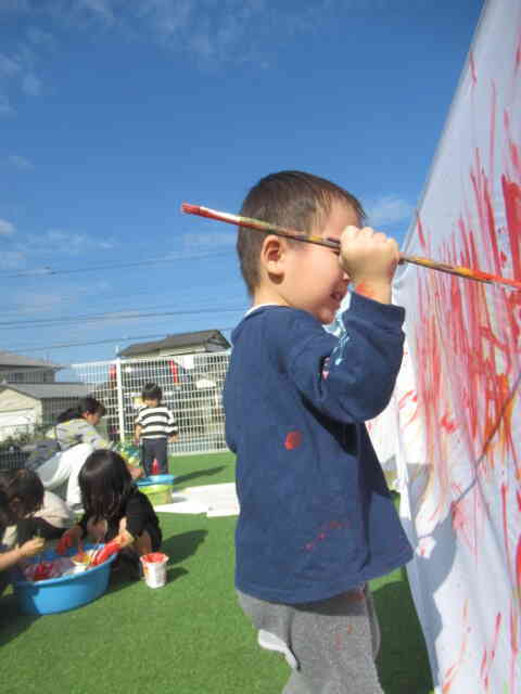 見てみて～☆２本の筆を使ってみたよ☆
