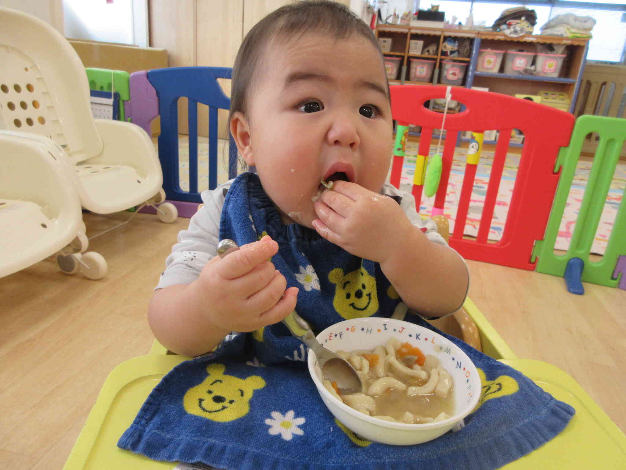 大きなお口でパクパク☆