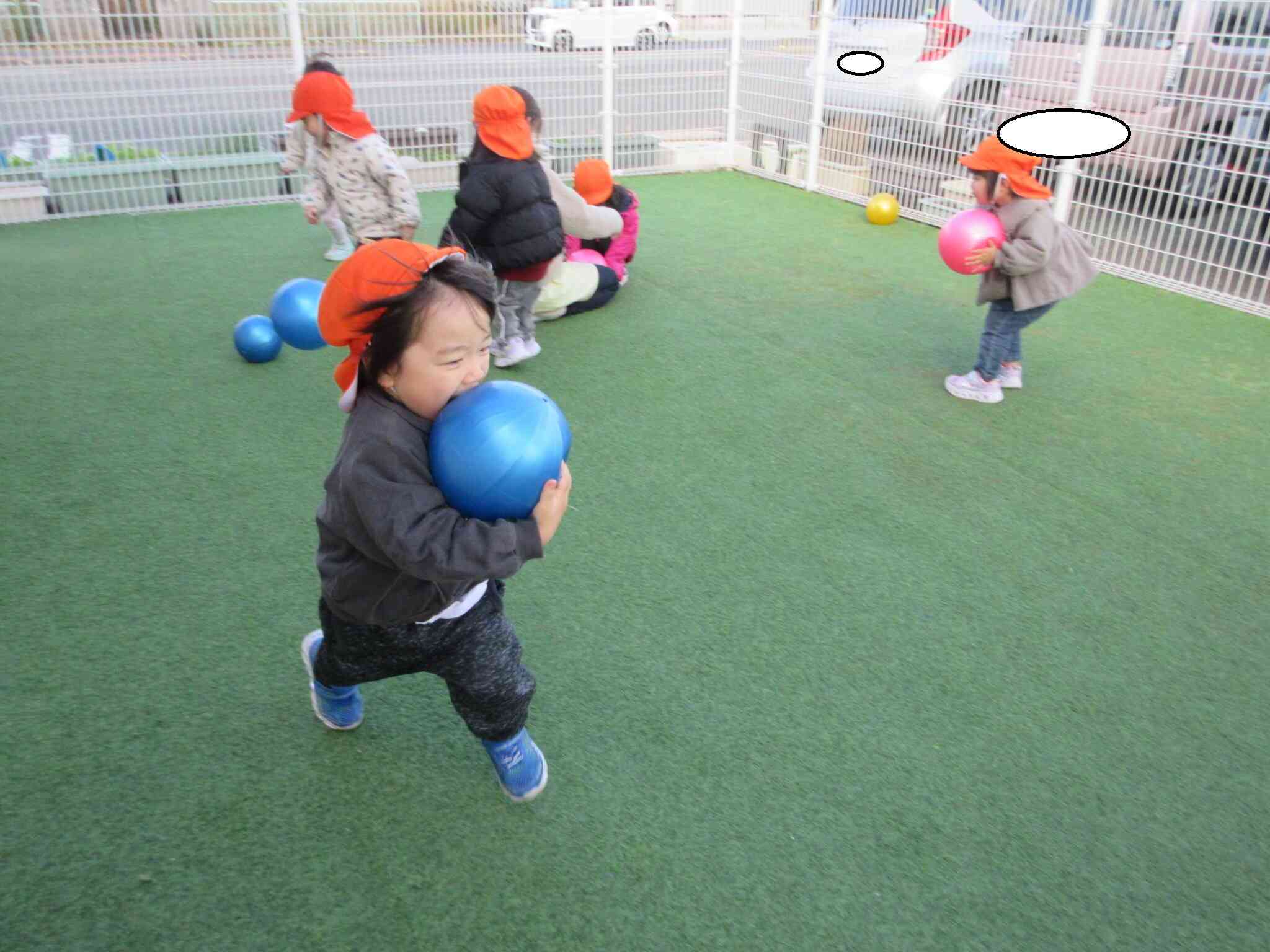 ボール遊びやかけっこも！