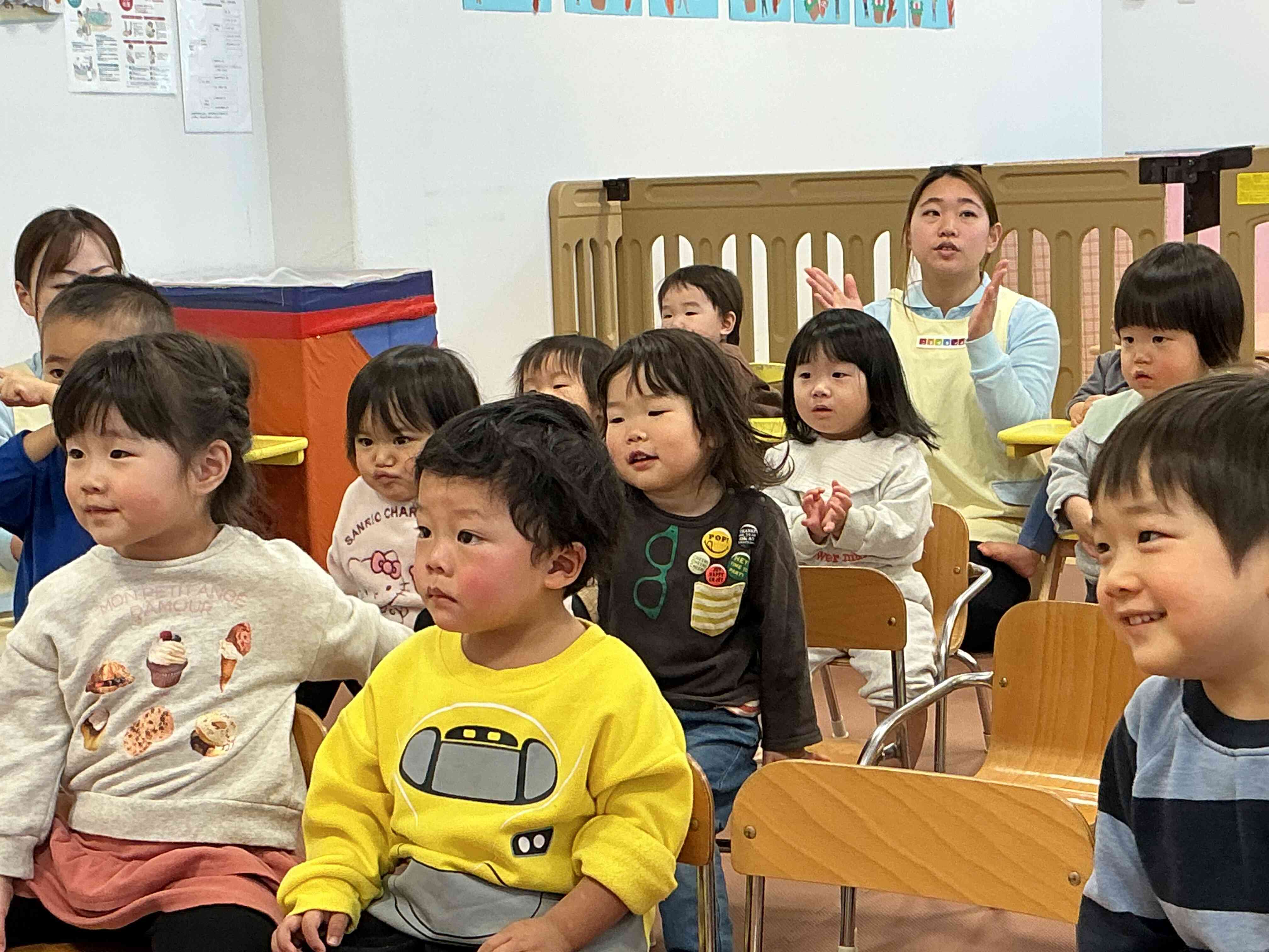 1〜15までの数字を真似して言っていたね!