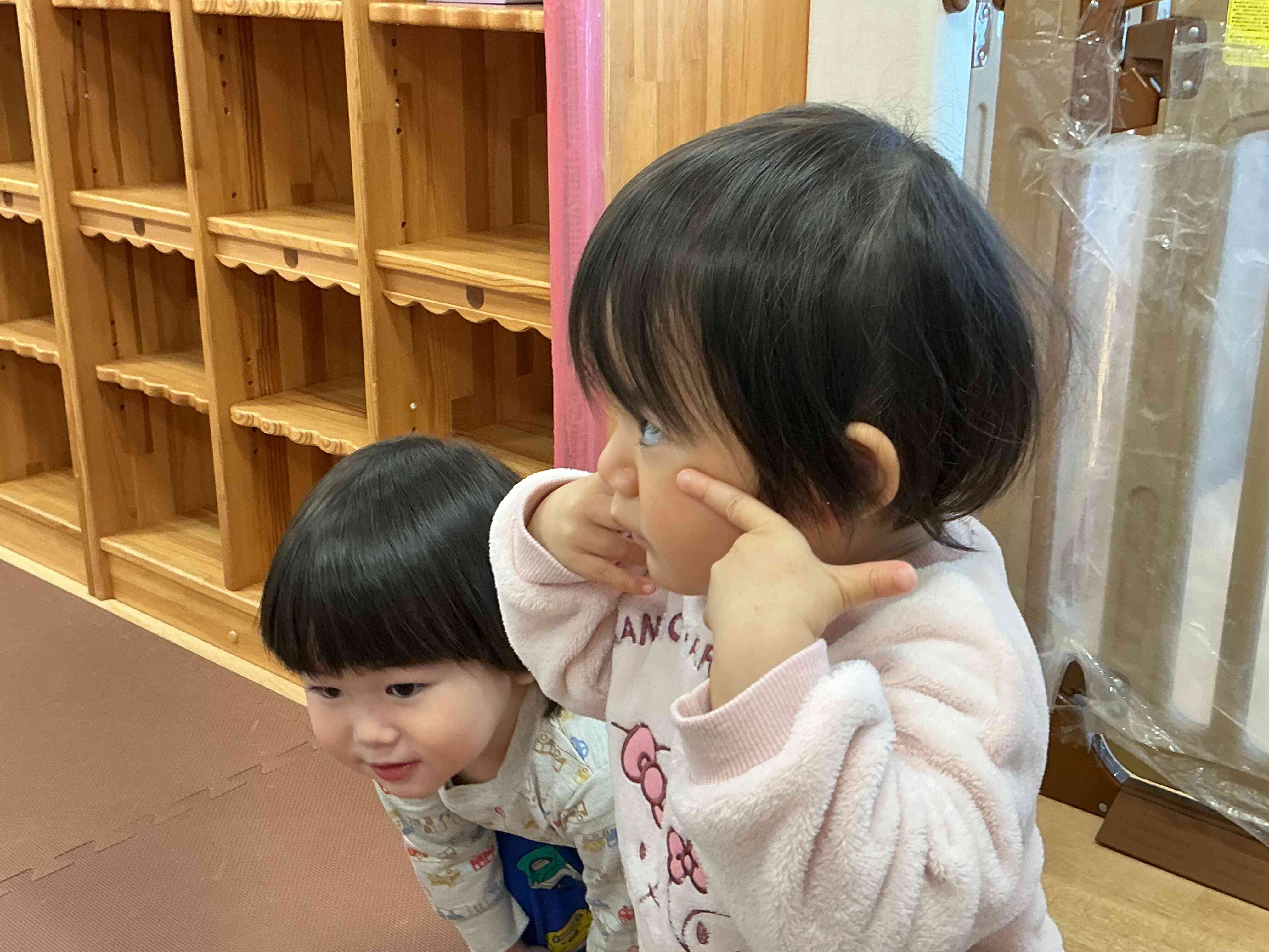 目はどこかな?(あひる組さん)