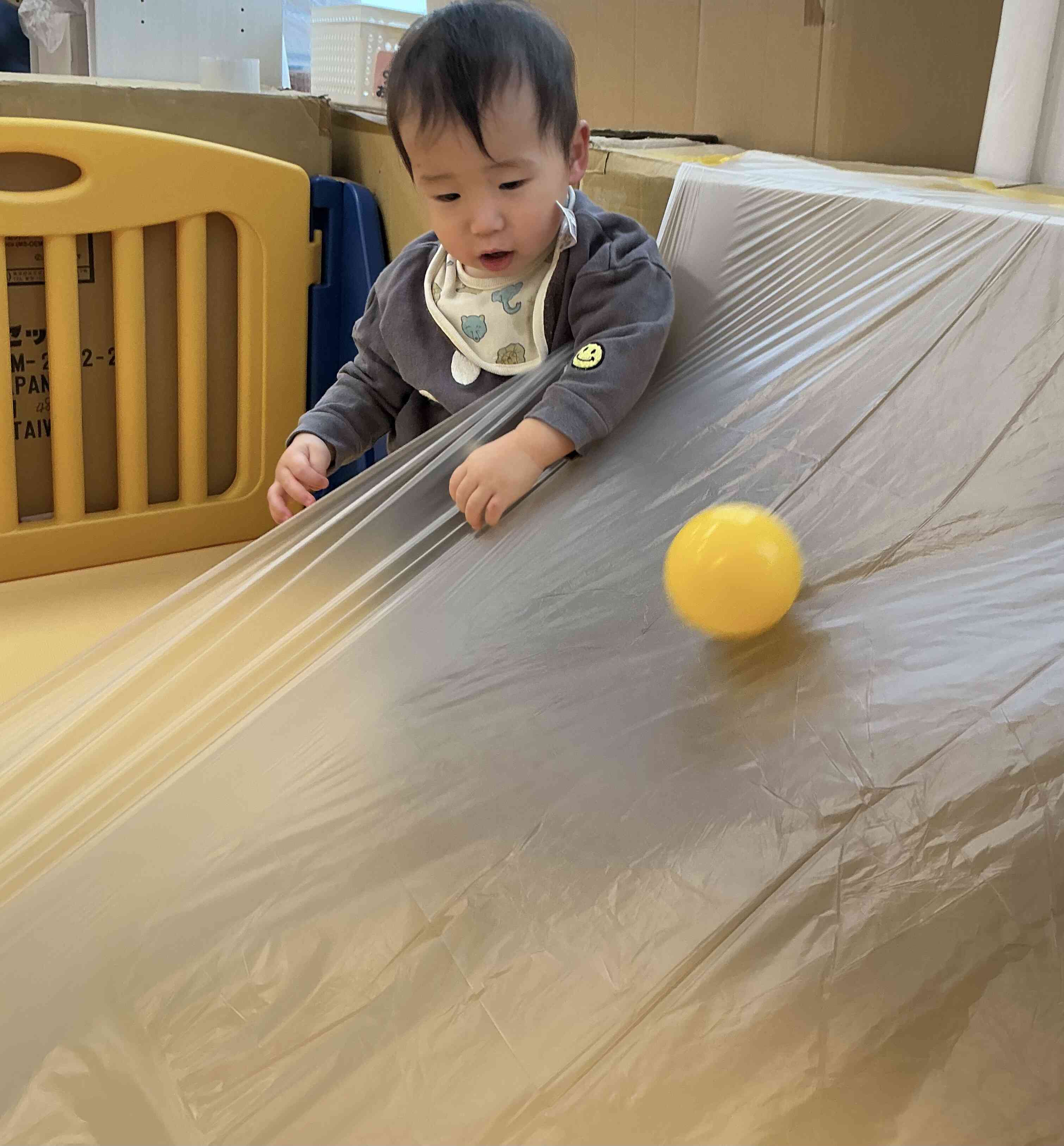 カラーボールで遊んだよ⭐︎