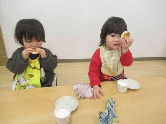 見て見て～♡おいしいね♪