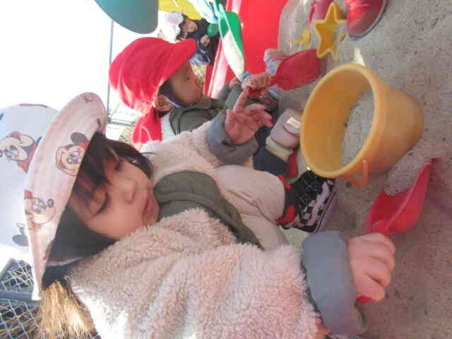 バケツに砂がいっーぱい★