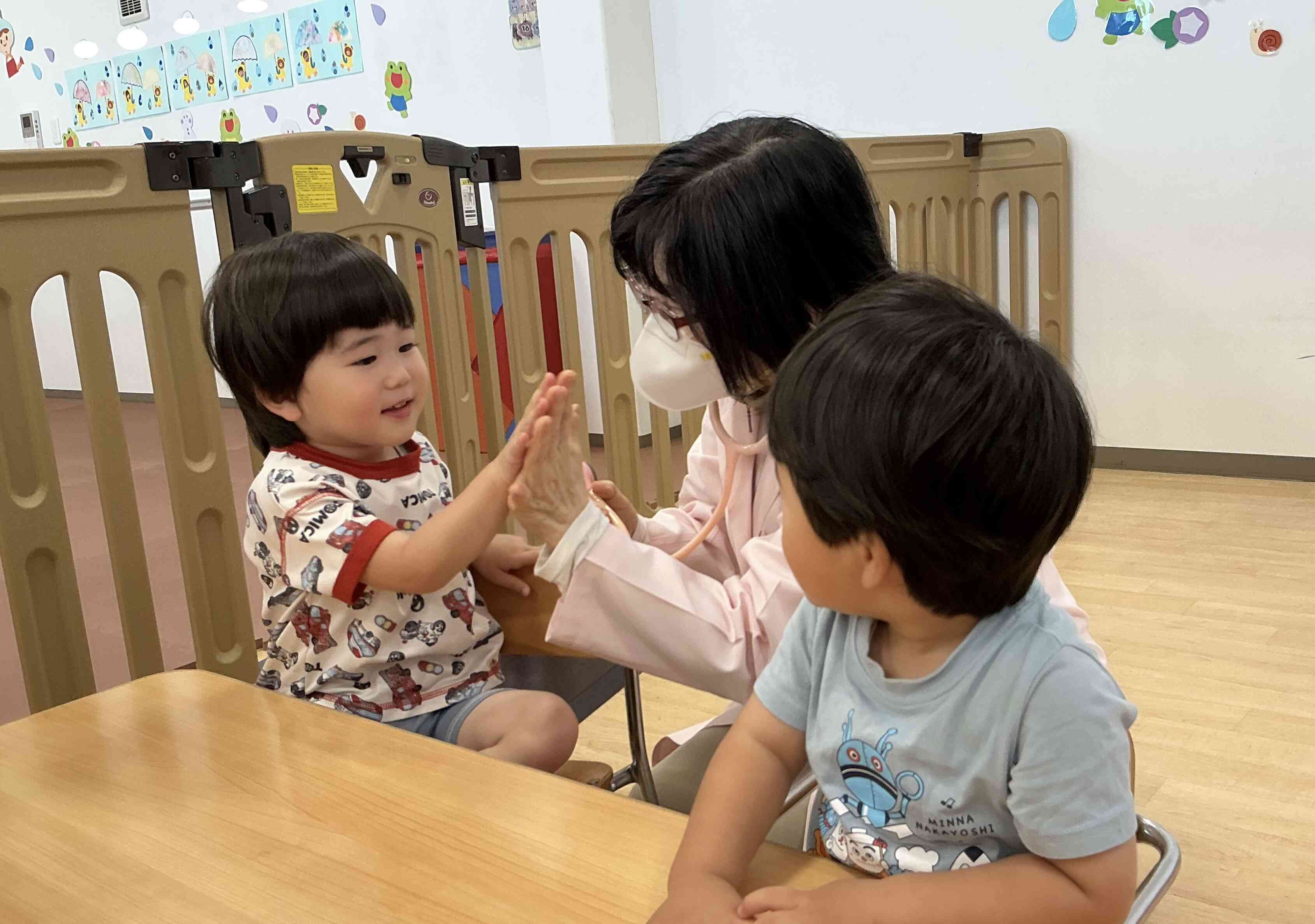 終わったらタッチ⭐︎ なんだか嬉しいね♪