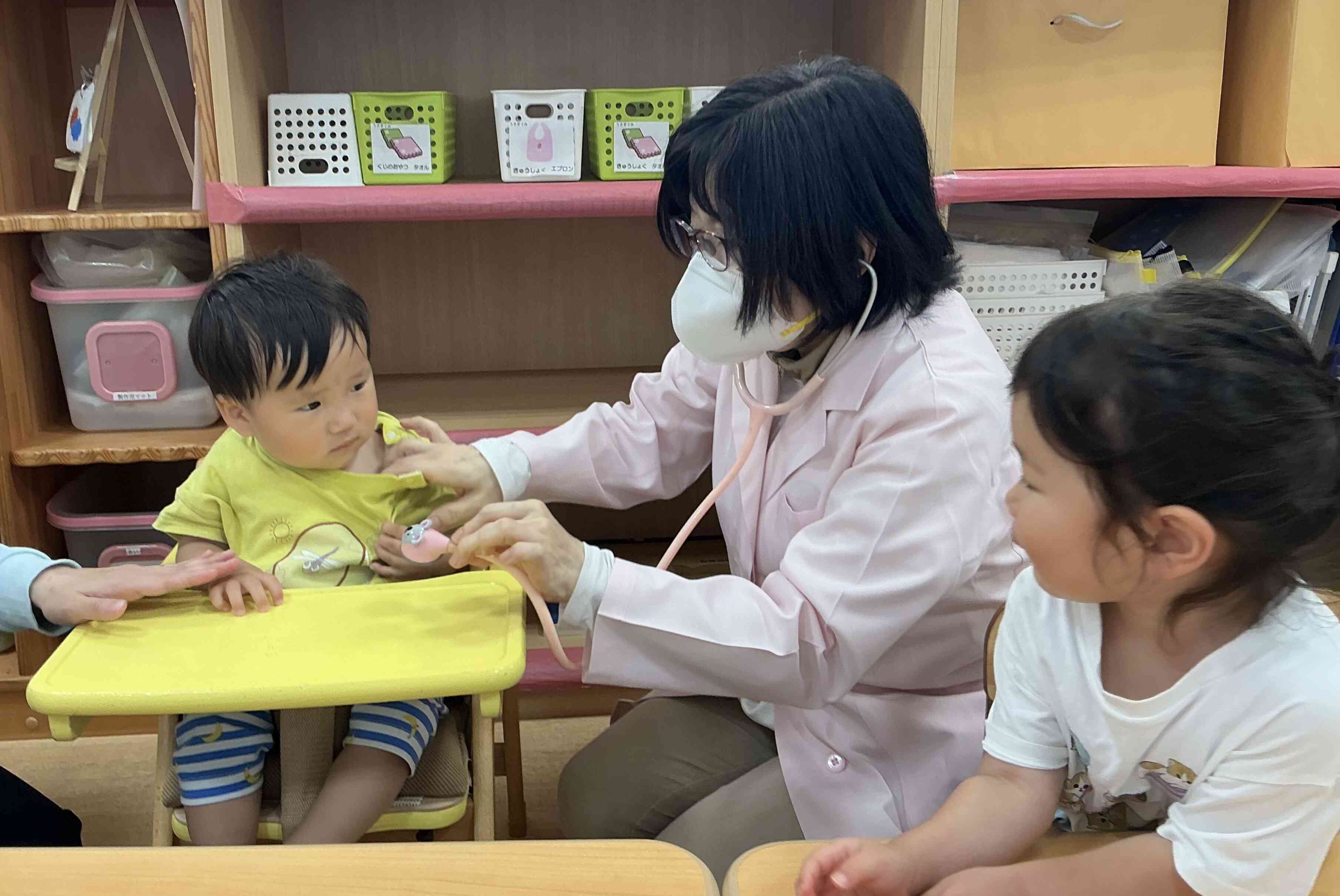 大丈夫だよ！と見守るお友だち⭐︎