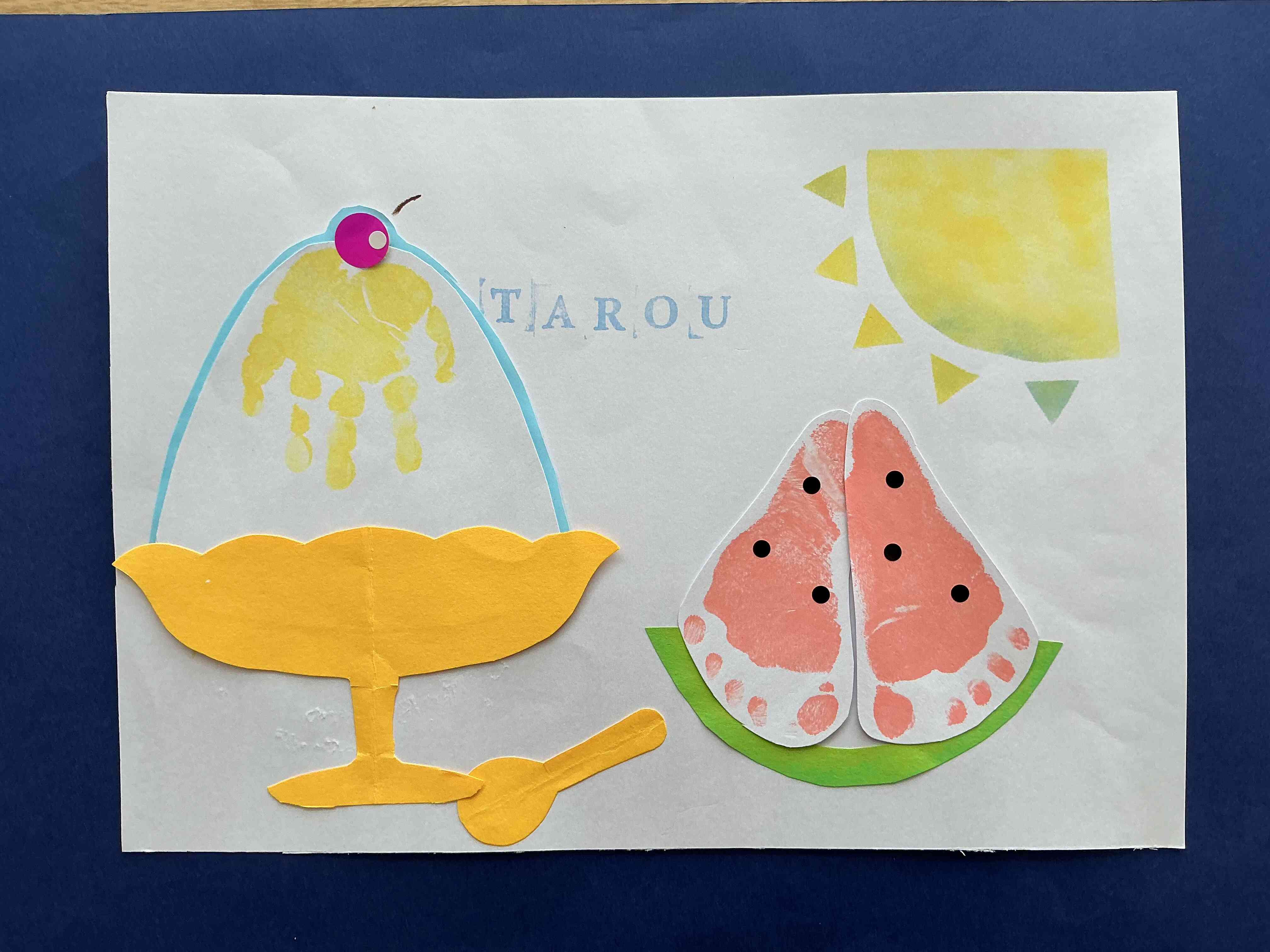 親子で楽しもう♡手型・足型アートで夏！　(子育てひろば)