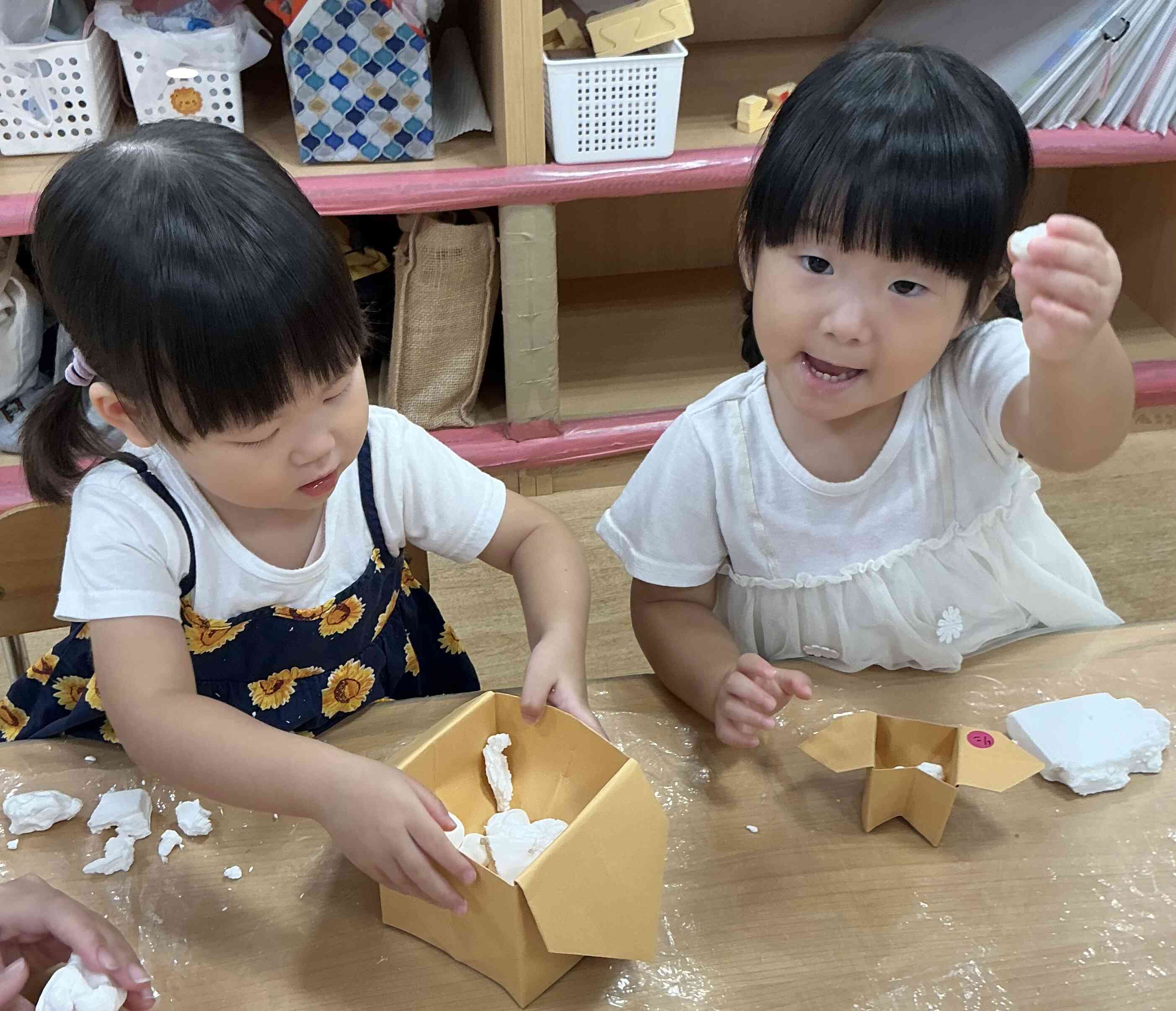 お月見だんごをつくったよ⭐︎