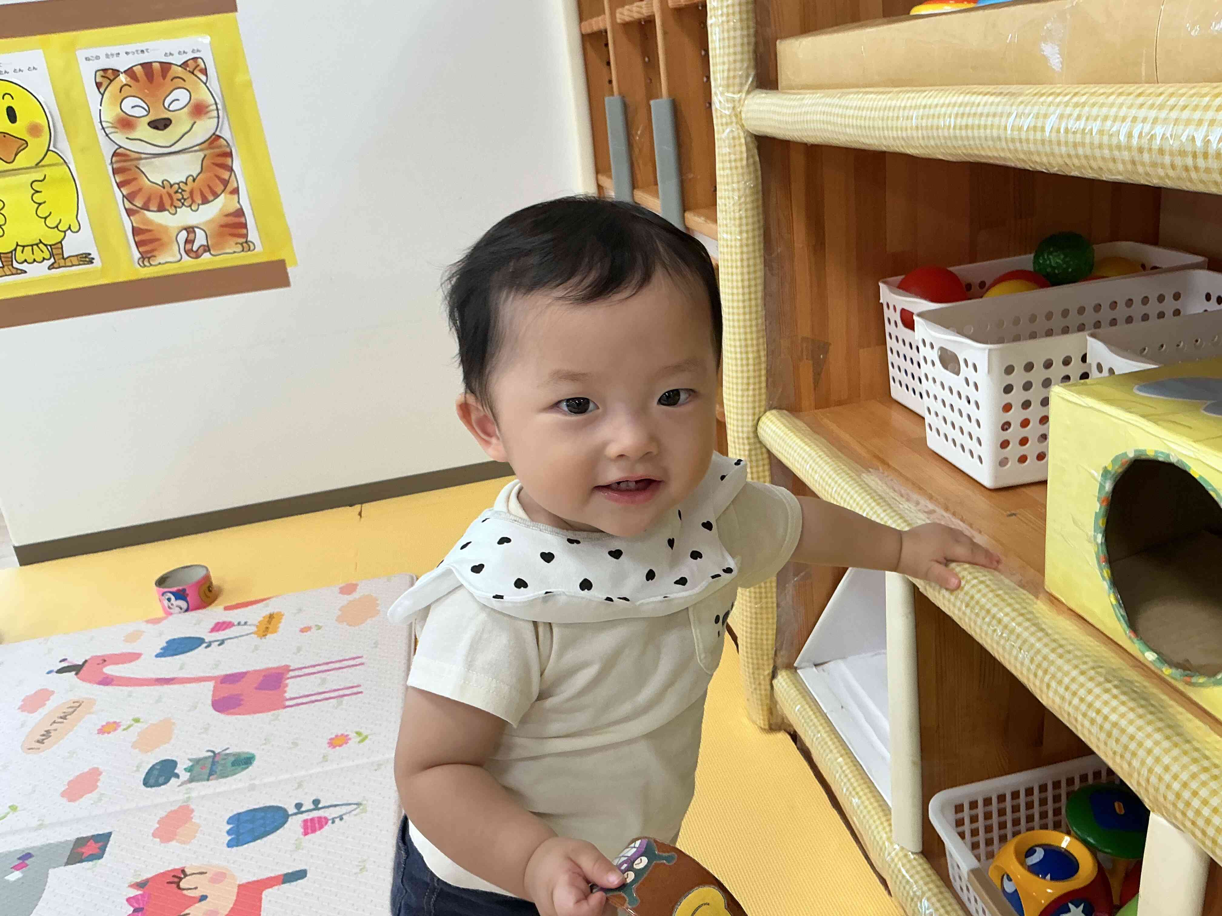 10月の新しいお友だち♡(0歳児 ひよこ組)